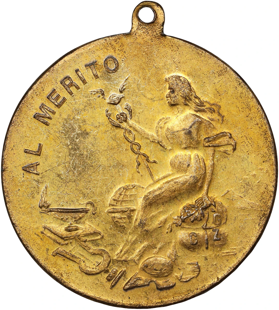 PHILIPPINES. Merit Gilt Bronze Medal. ABOUT UNCIRCULATED.