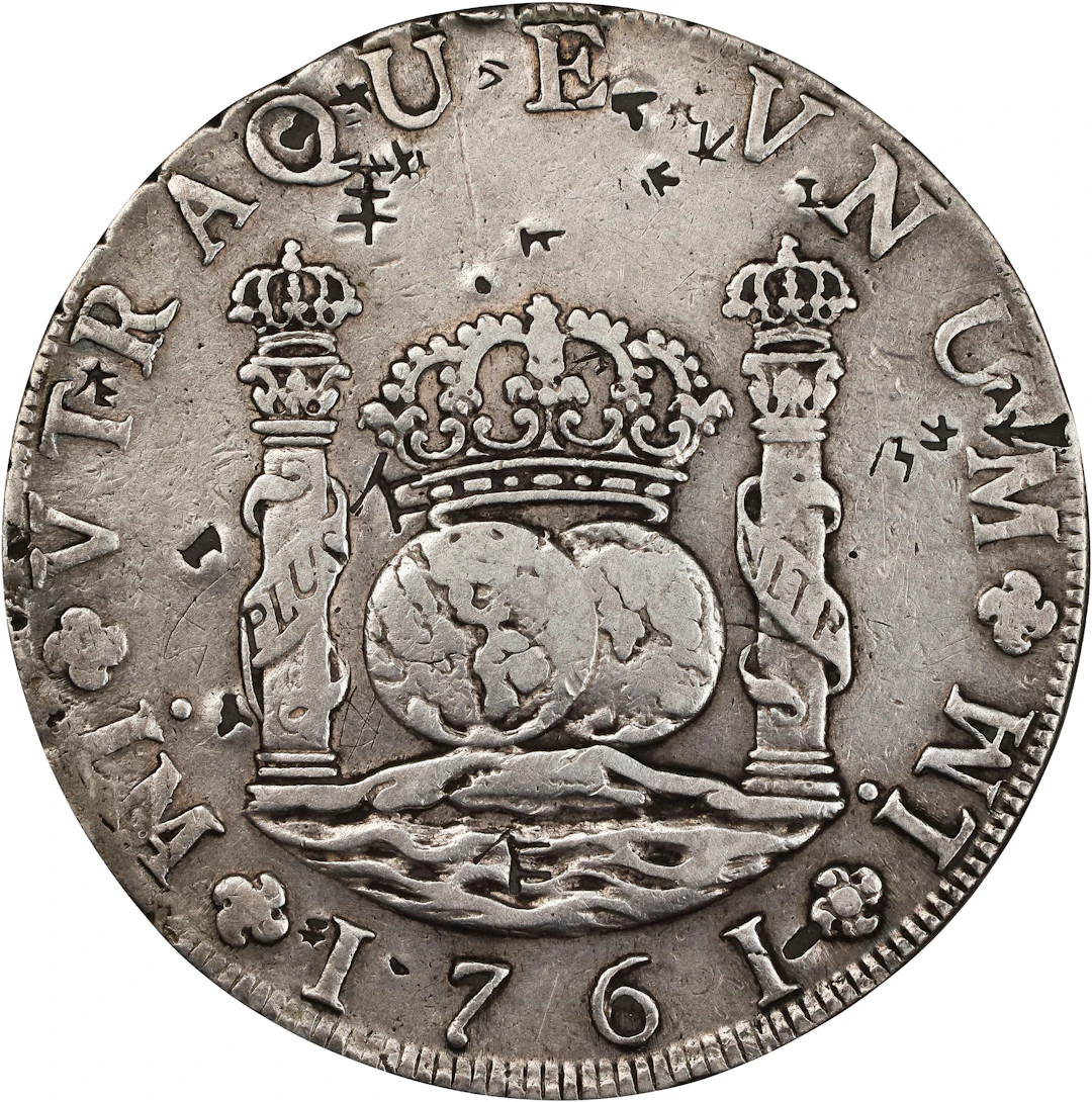 PERU. 8 Reales, 1761-LIMA JM. Lima Mint. Charles III. VERY FINE Details