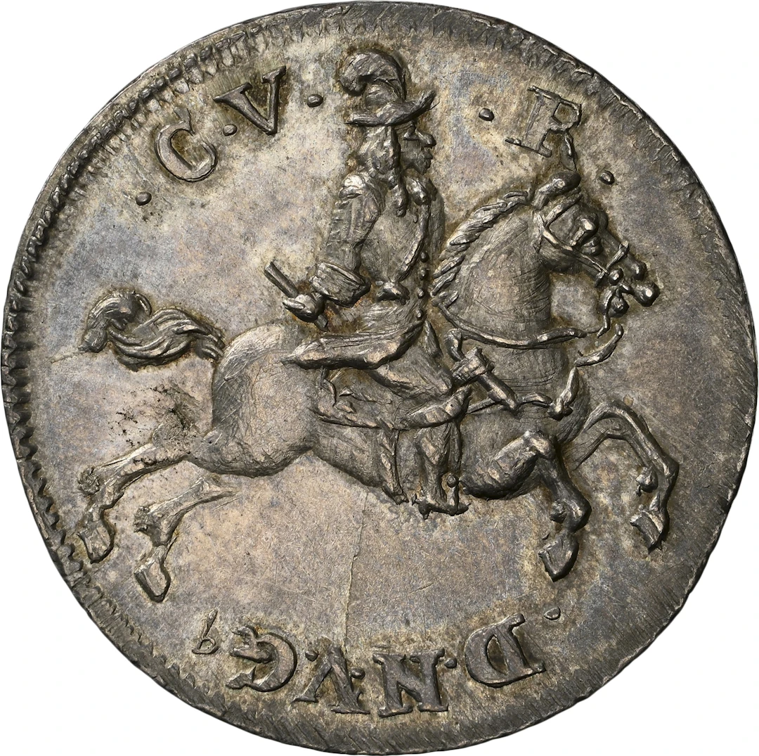 NORWAY. 1/4 Speciedaler, 1685. Christiania Mint. Christian V. NGC MS-62.
