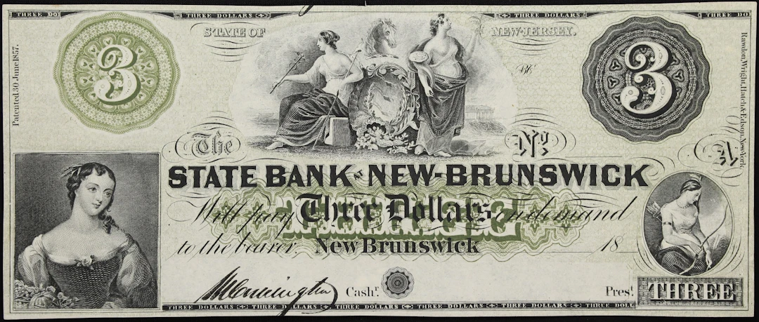 New Brunswick, New Jersey. State Bank of New Jersey at New-Brunswick.