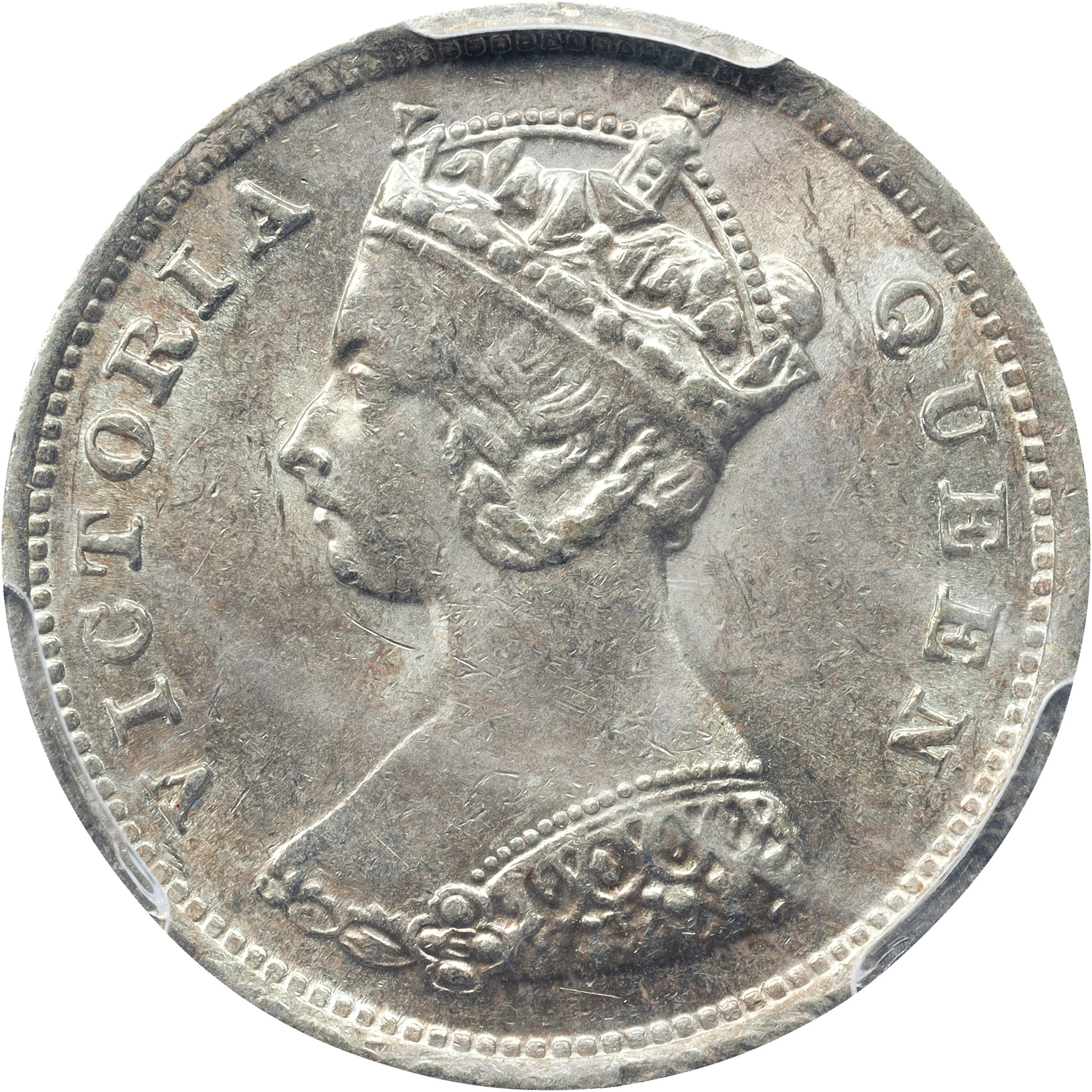 (t) HONG KONG (SAR). 10 Cents, 1901. London Mint. Victoria. PCGS MS-62.