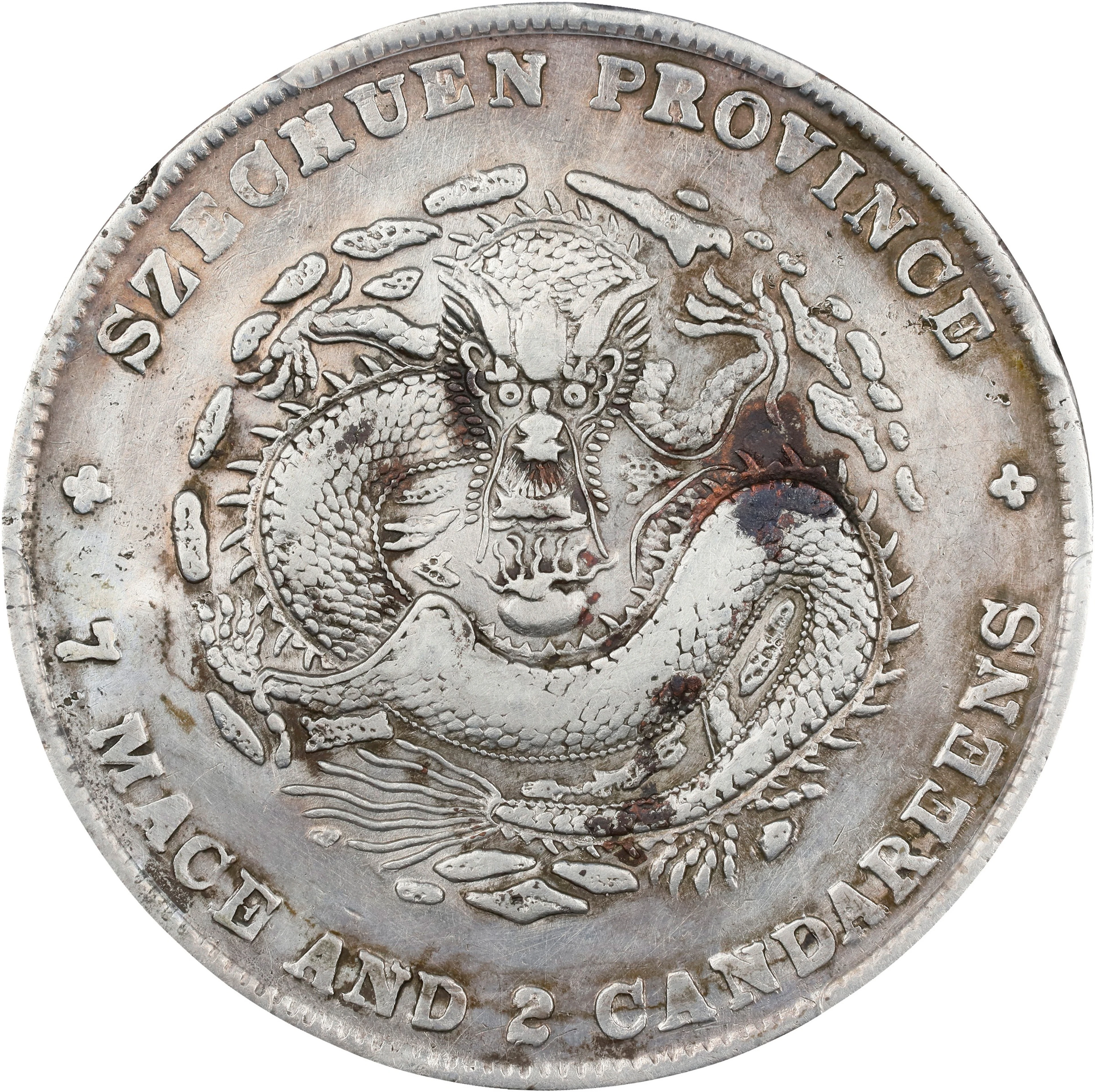 (t) CHINA. Szechuan. 7 Mace 2 Candareens (Dollar), ND (1901-08). Chengdu