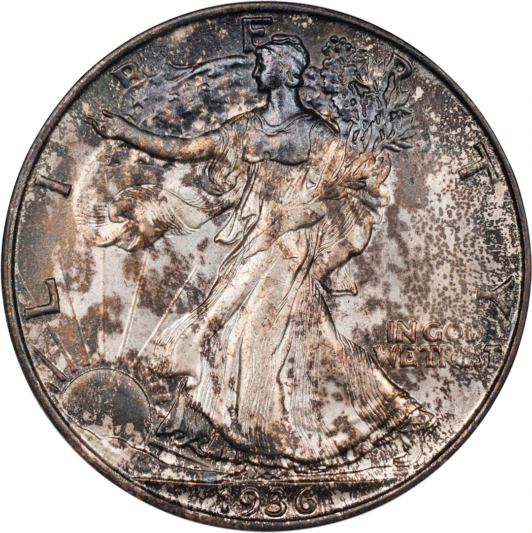 1936-S Walking Liberty Half Dollar. MS-65 (PCGS).