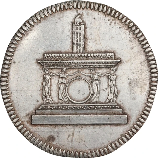 FRANCE. National Convention. White Metal Obverse Cliché or Trial for