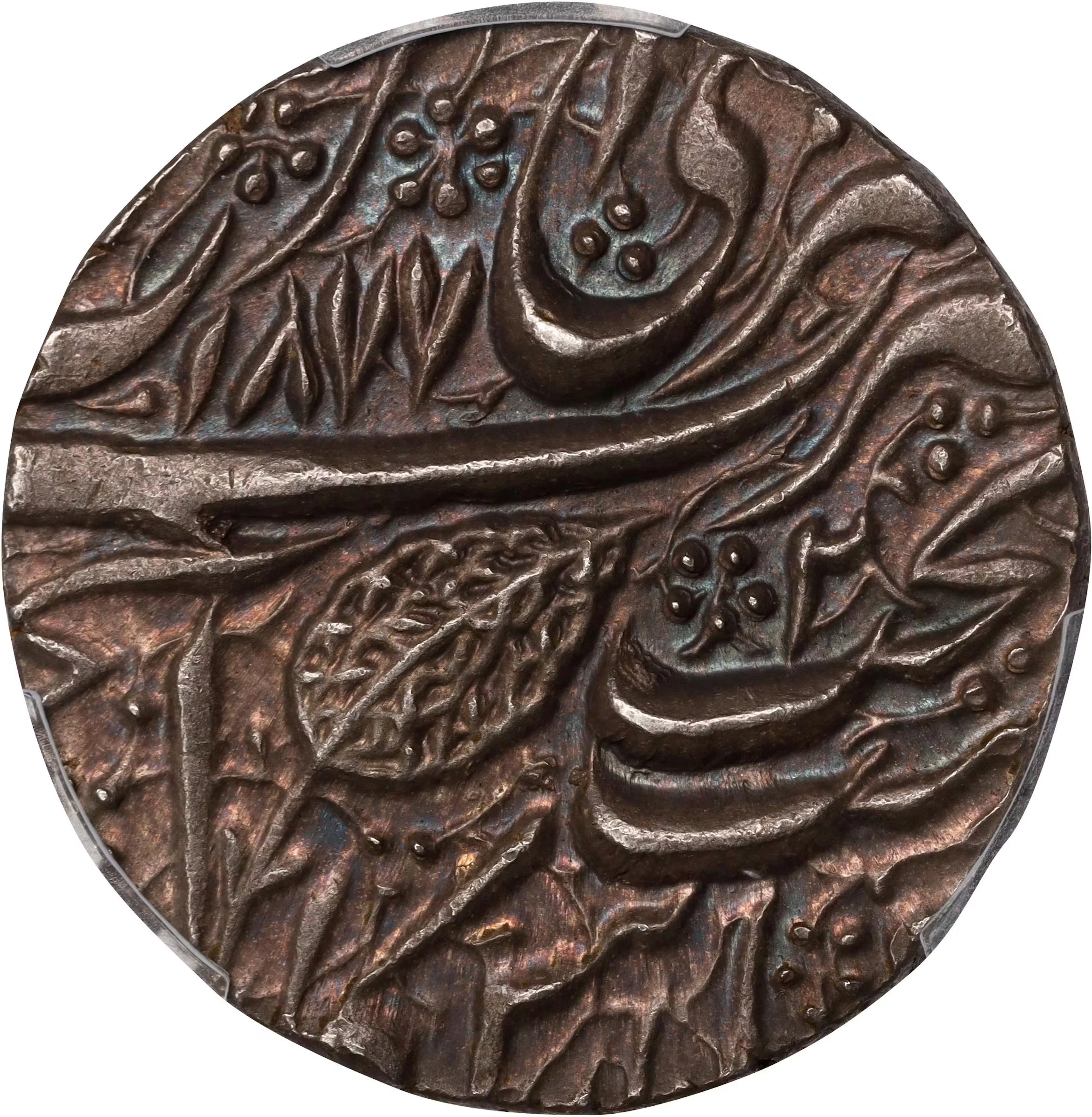 INDIA. Sikh Empire. Rupee, VS 1877 (1820). Amritsar Mint. Ranjit Singh.