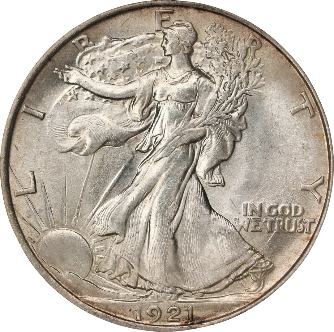 1921 Walking Liberty Half Dollar. MS-65 (PCGS). CAC.