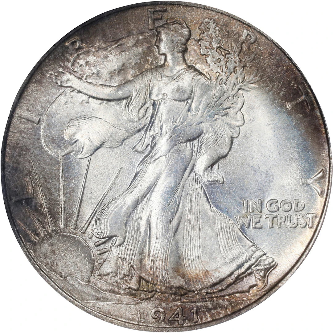 1941-S Walking Liberty Half Dollar. MS-66 (PCGS).