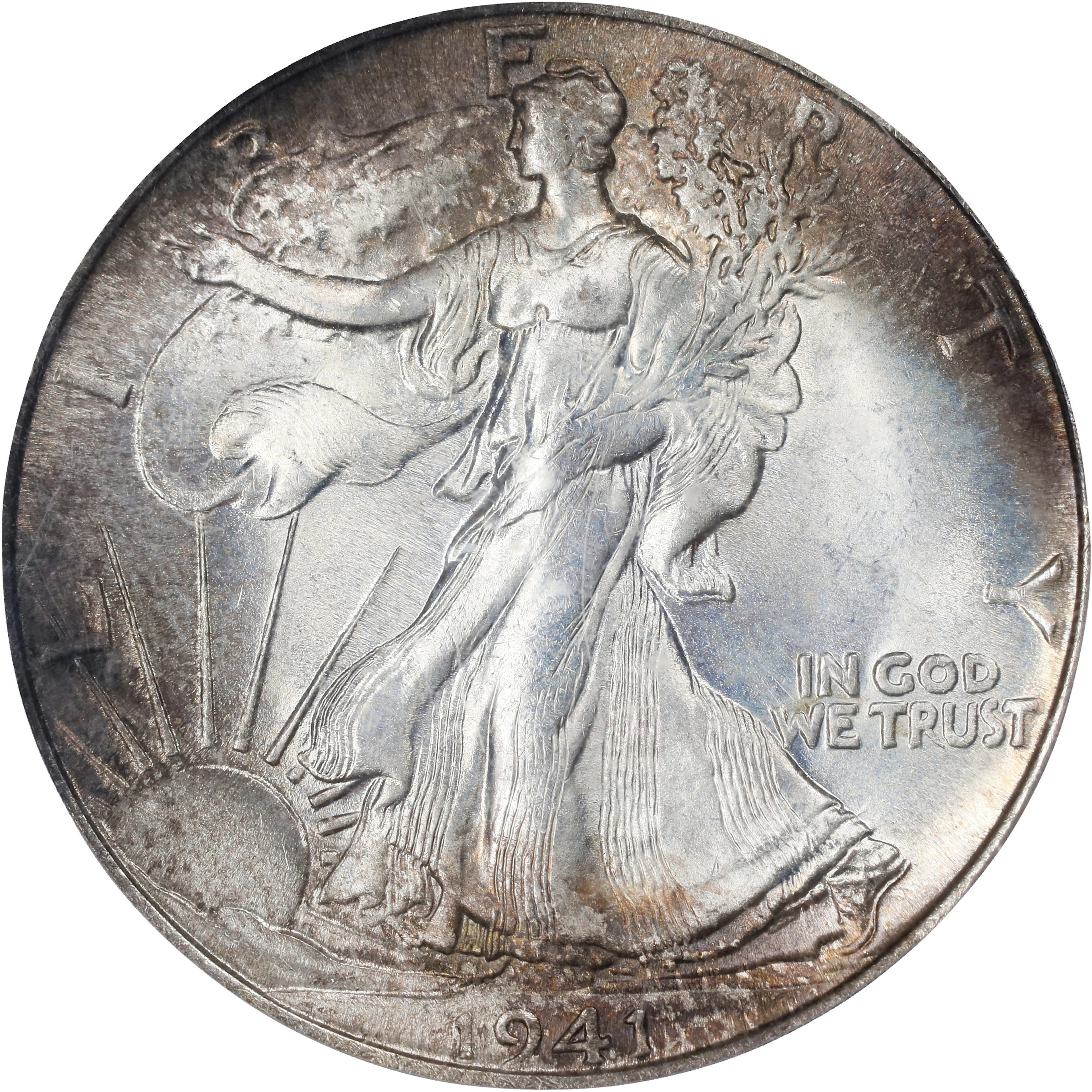 1941-S Walking Liberty Half Dollar. MS-66 (PCGS).