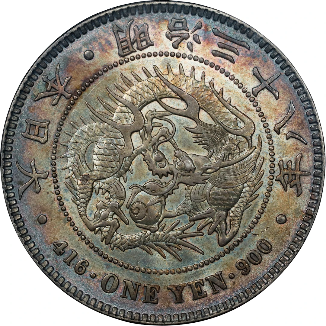 JAPAN. Yen, Year 38 (1905). Osaka Mint. Mutsuhito (Meiji). PCGS MS-64.