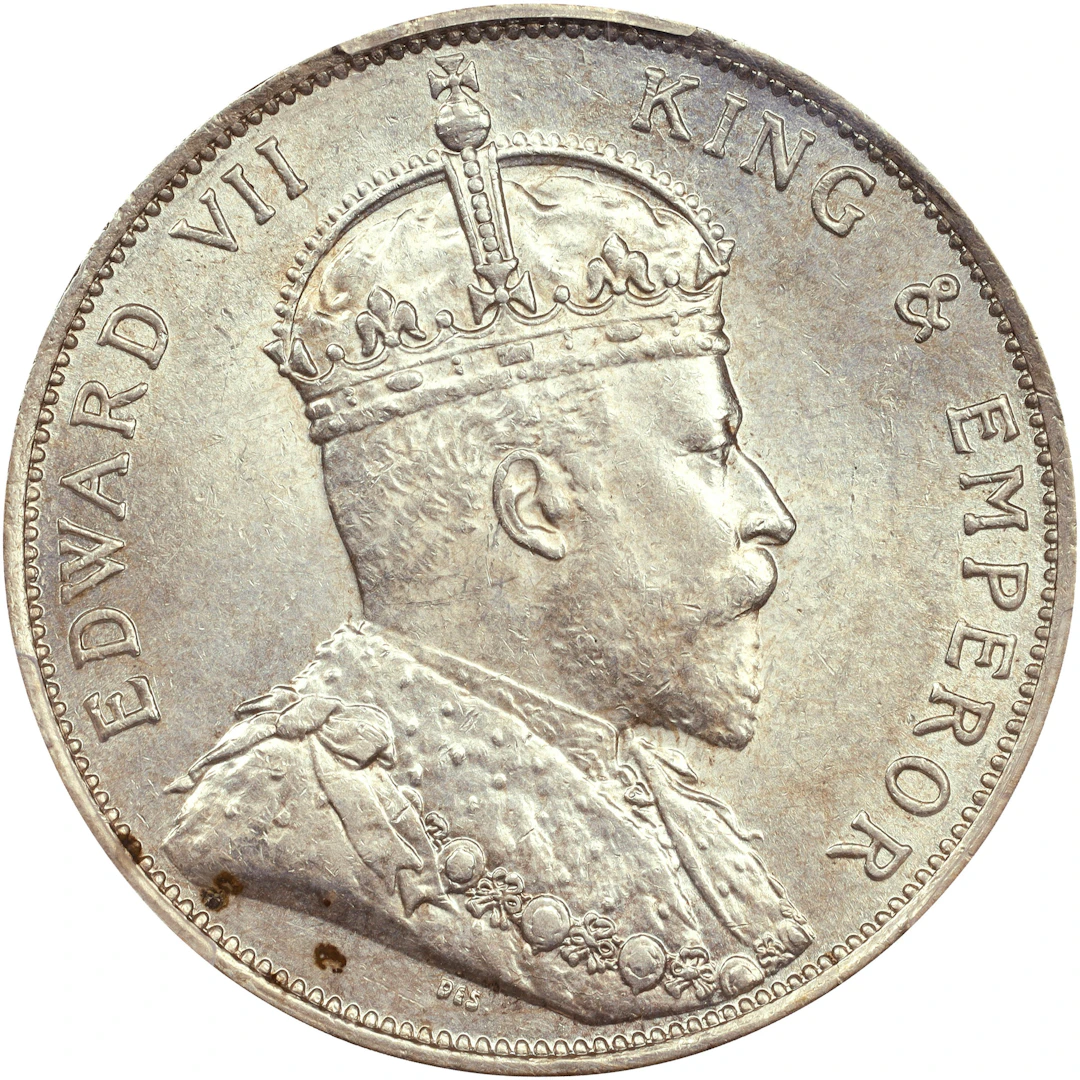(t) HONG KONG (SAR). 50 Cents, 1905. London Mint. Edward VII. PCGS MS-62.