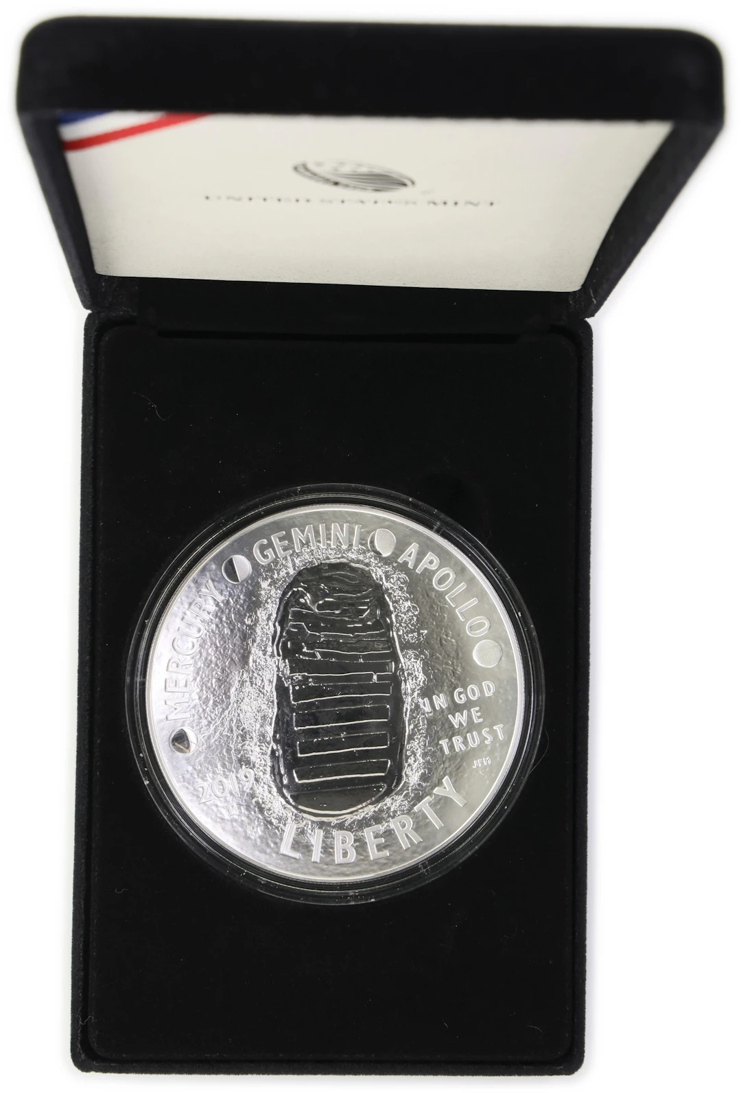 (5 oz, 155.52 g ASW). 2019-P Apollo 11 50th Anniversary 5 oz Commemorative