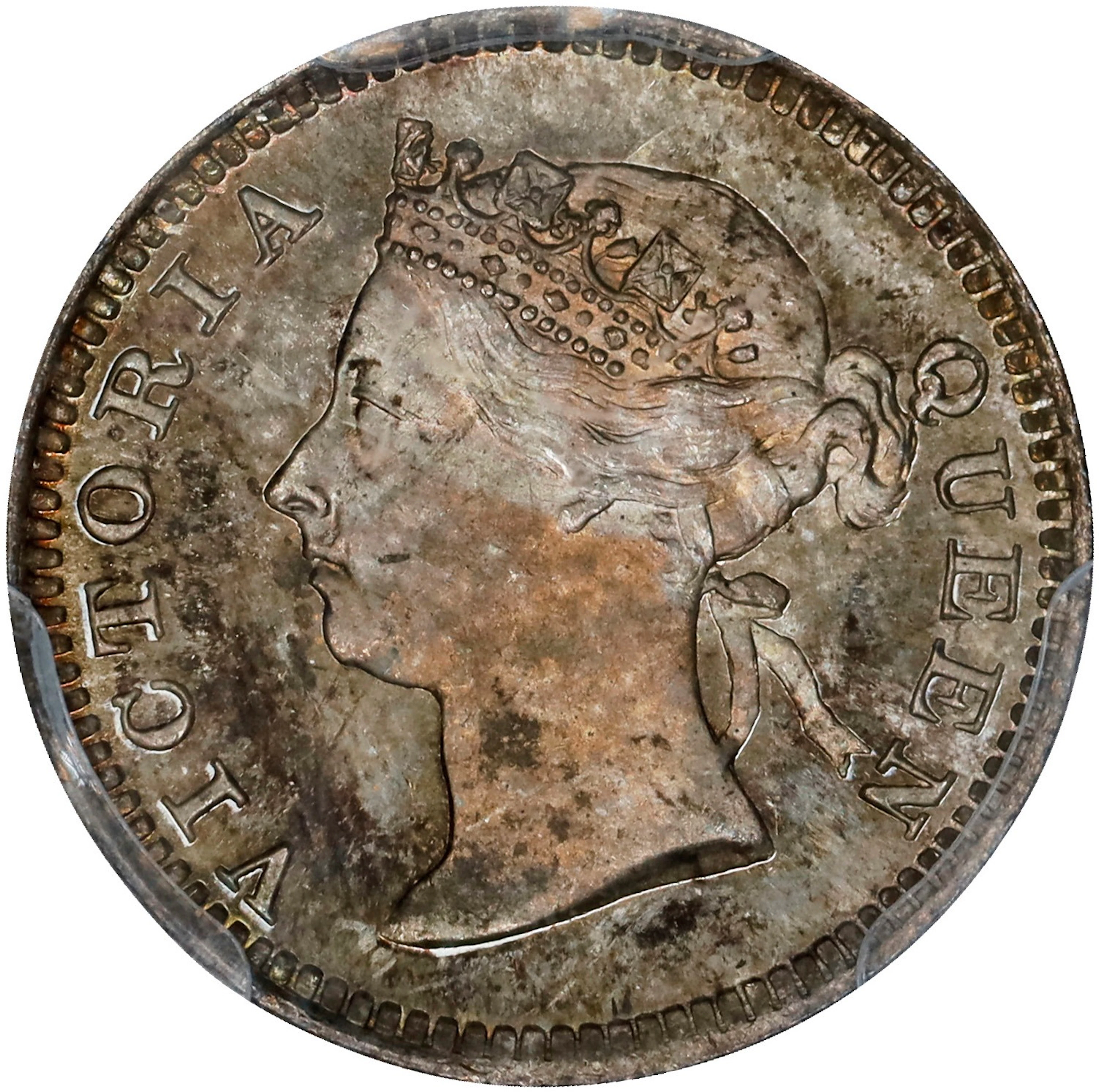HONG KONG (SAR). 5 Cents, 1901. London Mint. Victoria. PCGS MS-67.