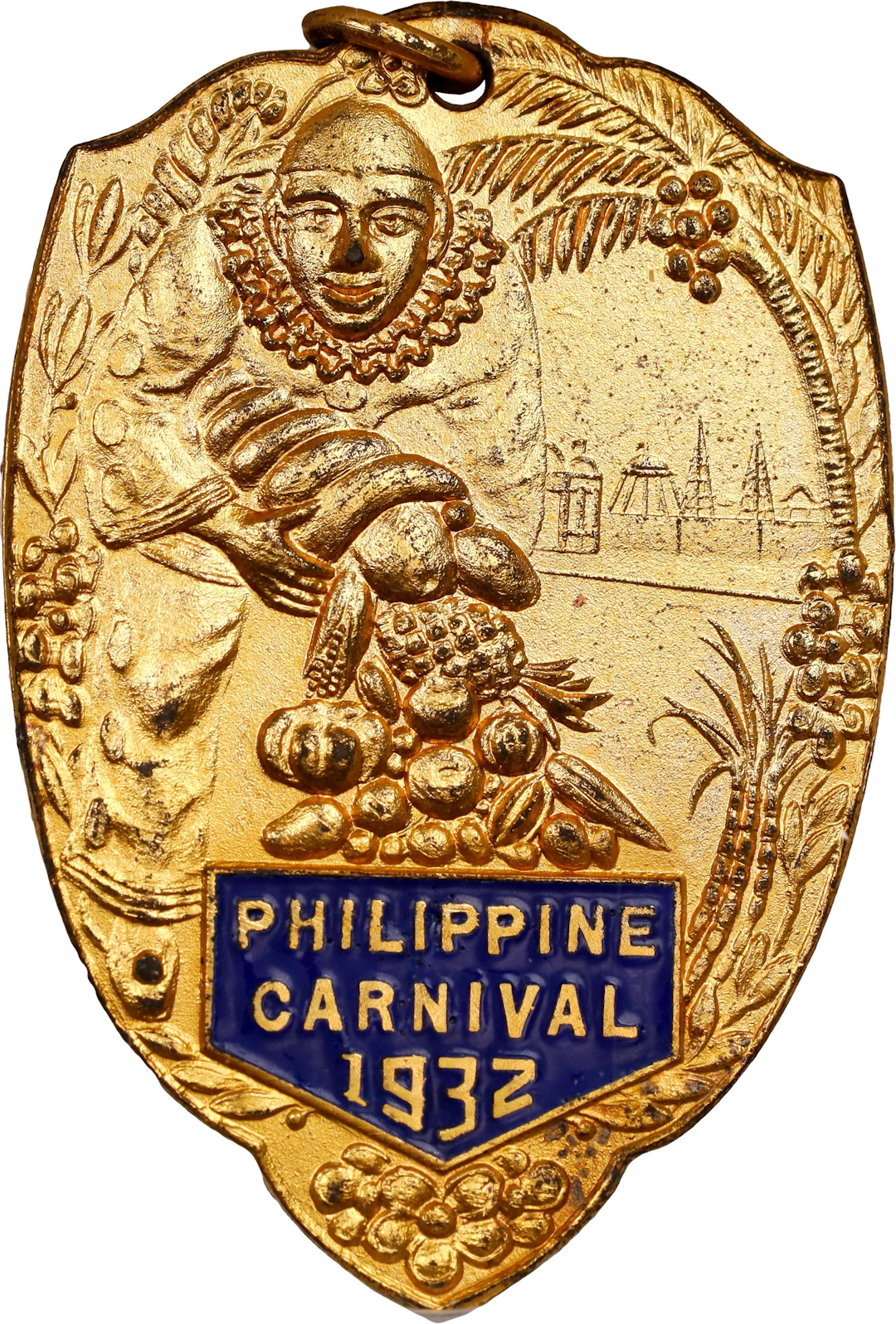 PHILIPPINES. Carnival Gilt Bronze Medal, 1932. NGC MS-65.