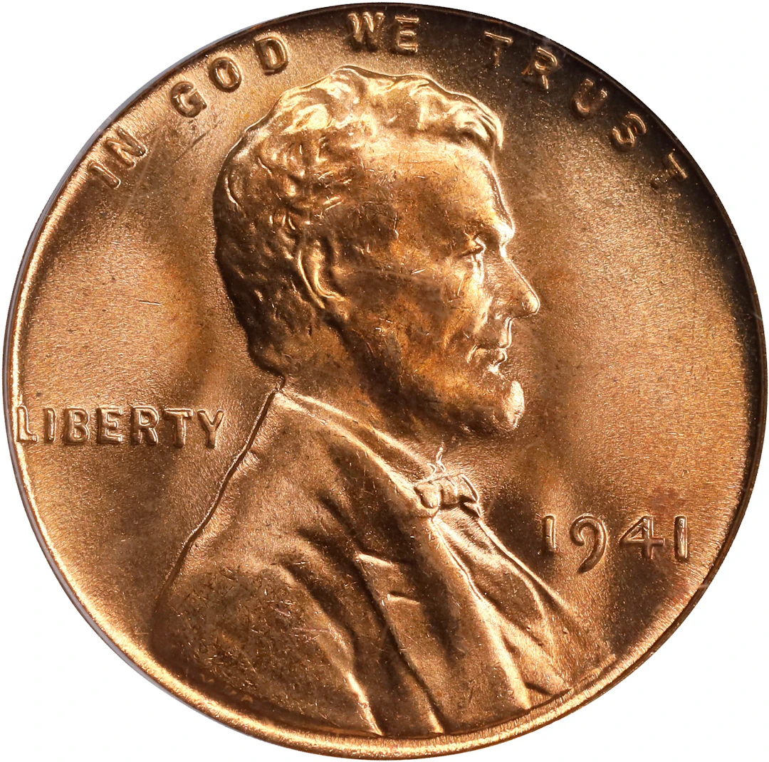 1941 Lincoln Cent. MS-67 RD (PCGS). CAC. OGH Generation 3.1.