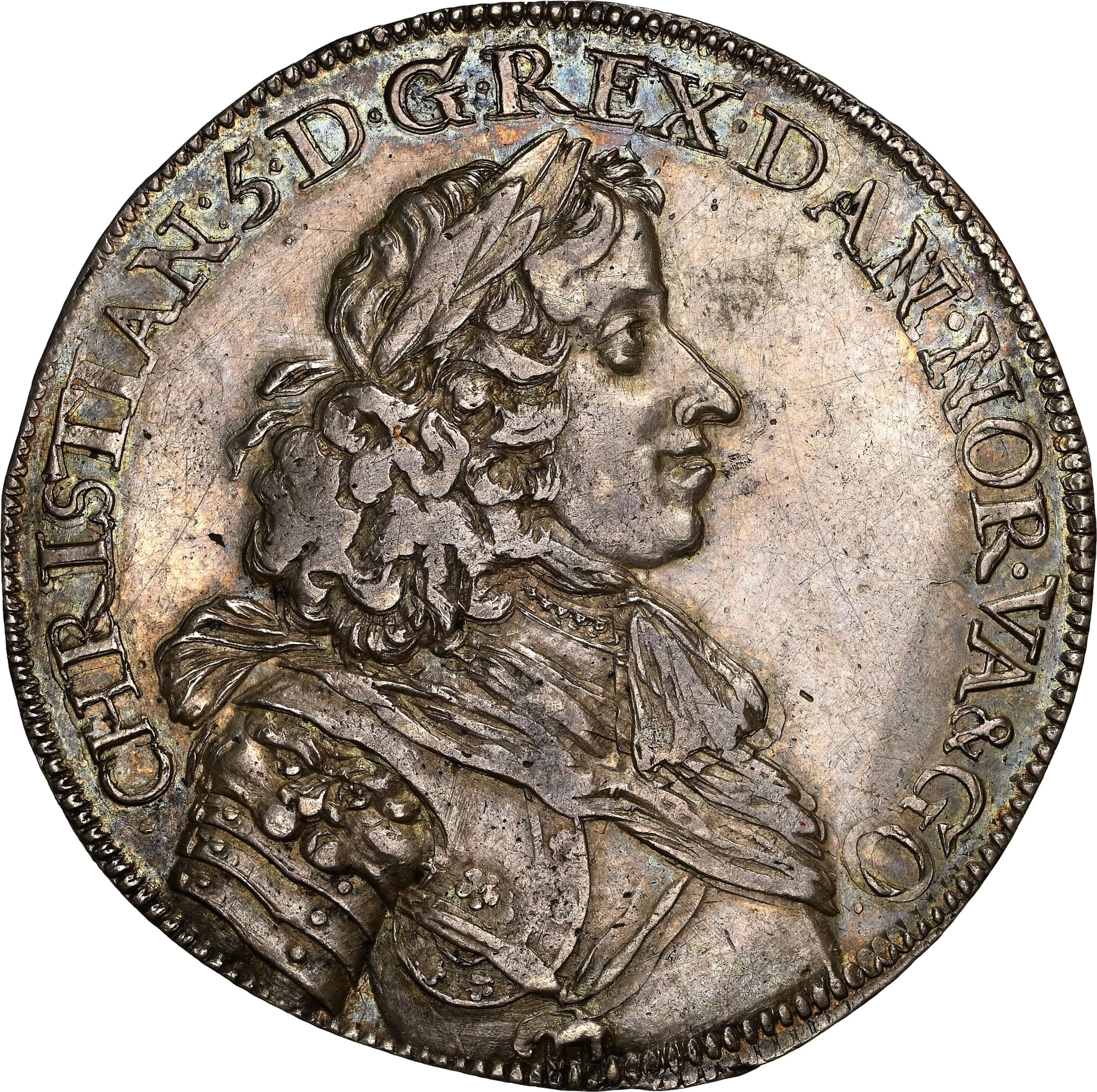 NORWAY. Speciedaler, 1670. Christiania Mint. Christian V. NGC AU