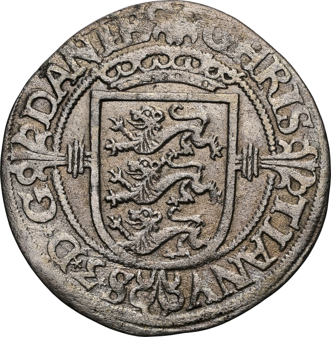 DENMARK. 2 Skilling, 1559. Copenhagen Mint. Christian III. NGC AU