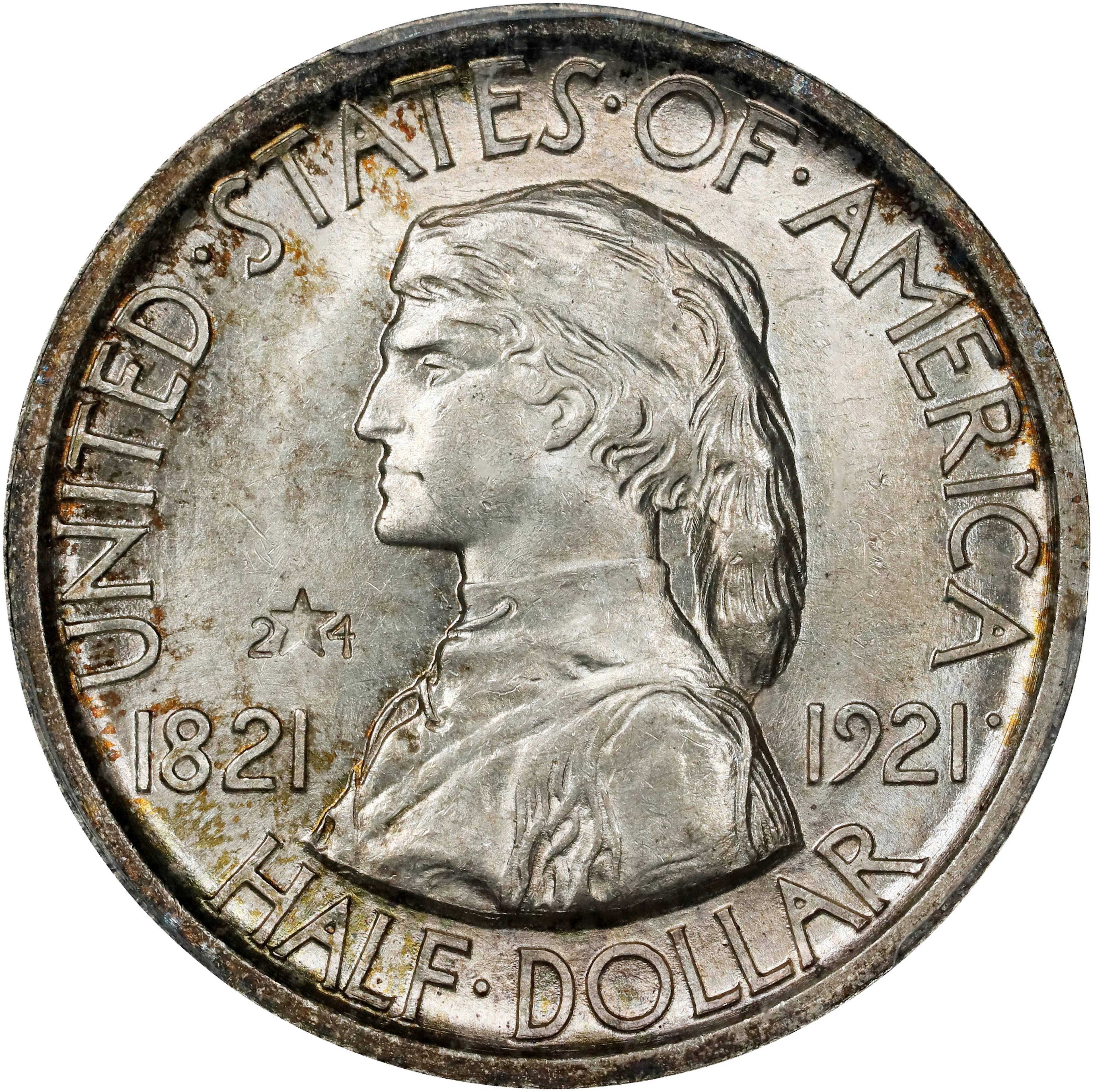 1921 Missouri Centennial. 2x4. MS-64 (PCGS).