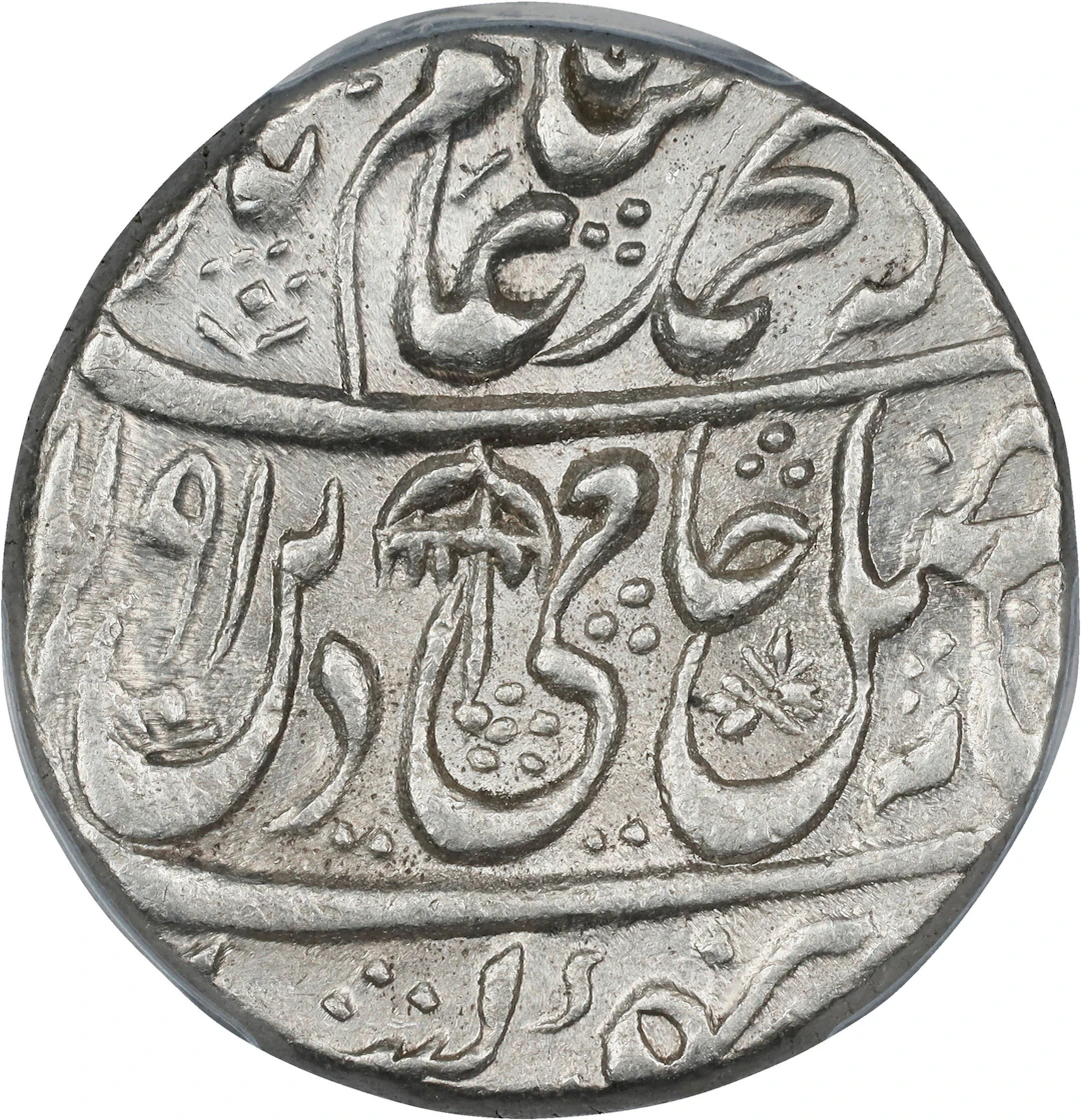INDIA. Mughal Empire. Rupee, AH 1191 Year 19 (1777/8). Delhi (Shahjahanabad)