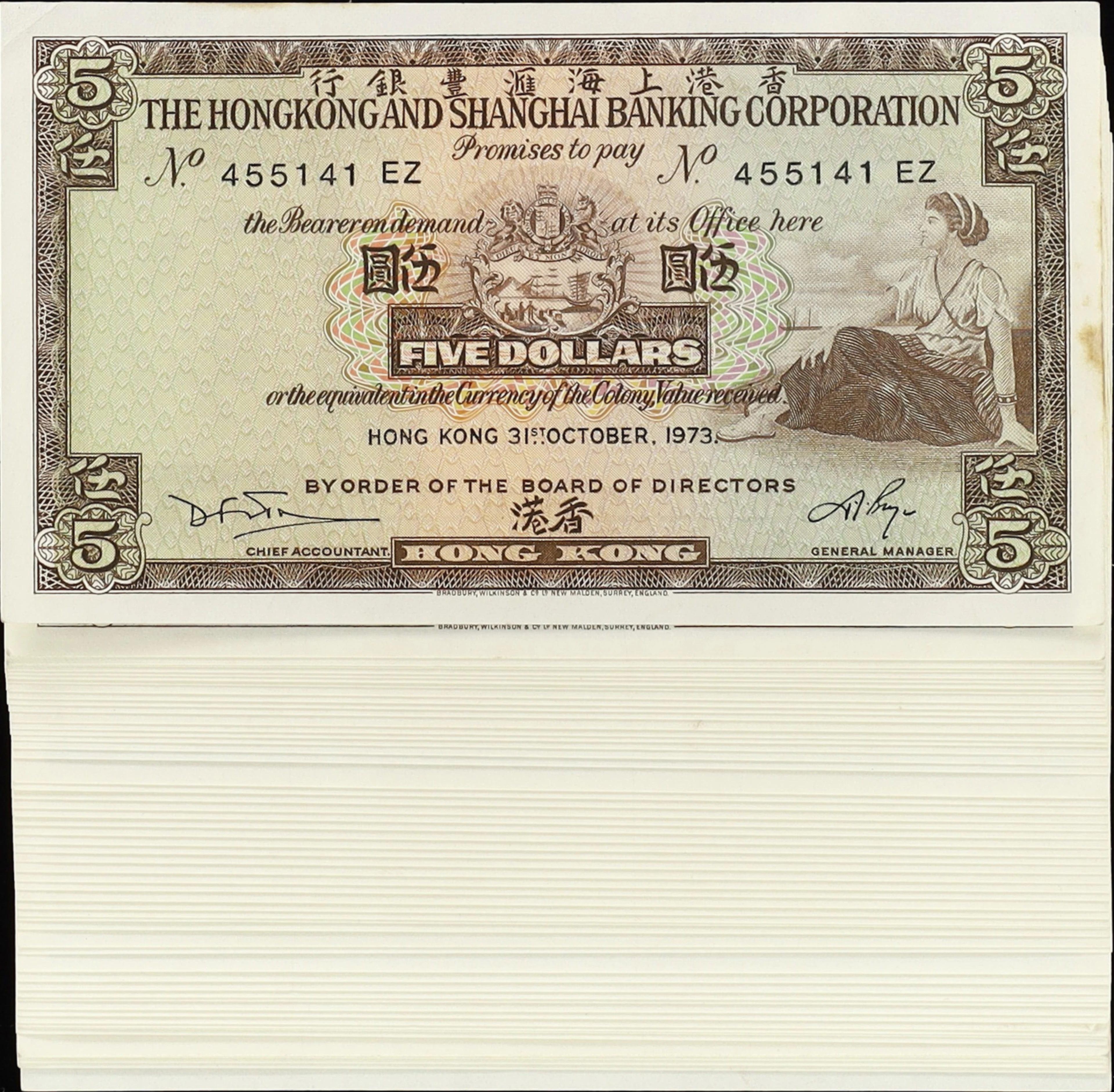 HONG KONG (SAR). Lot of (56). Hong Kong & Shanghai Banking Corporation.