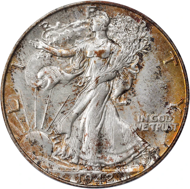 1942-S Walking Liberty Half Dollar. MS-65 (PCGS).