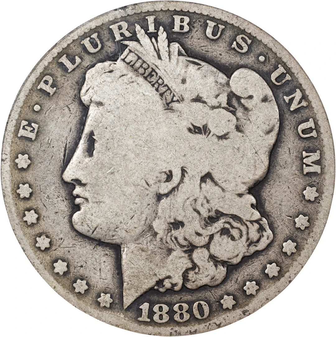 1880-CC Morgan Silver Dollar. Good-4 (PCGS).