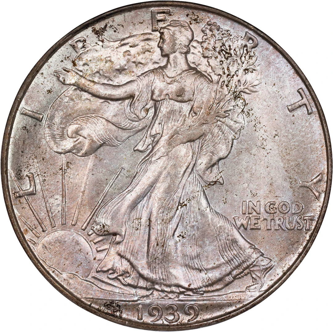 1939-D Walking Liberty Half Dollar. MS-66 (PCGS).