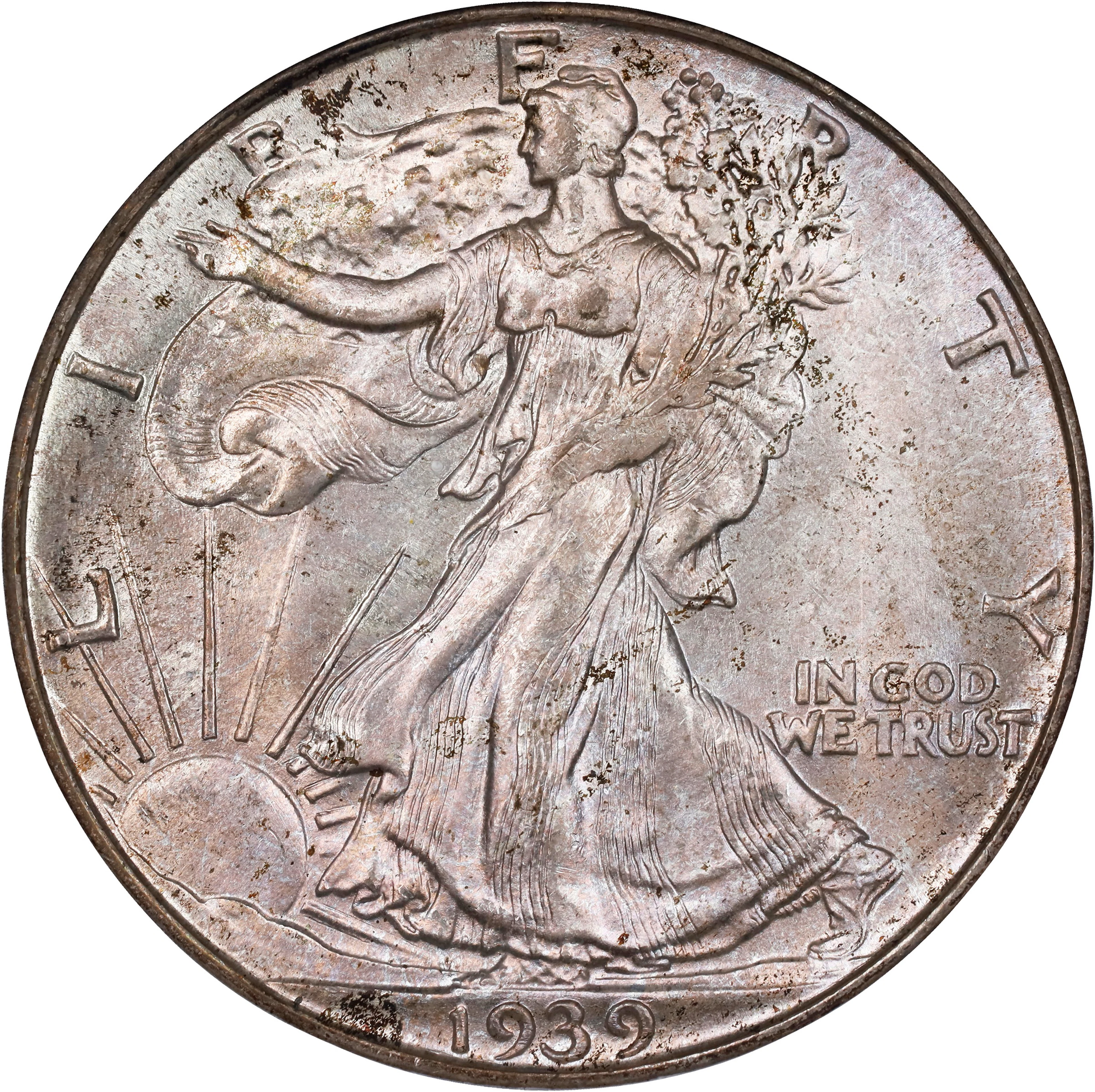 1939-D Walking Liberty Half Dollar. MS-66 (PCGS).