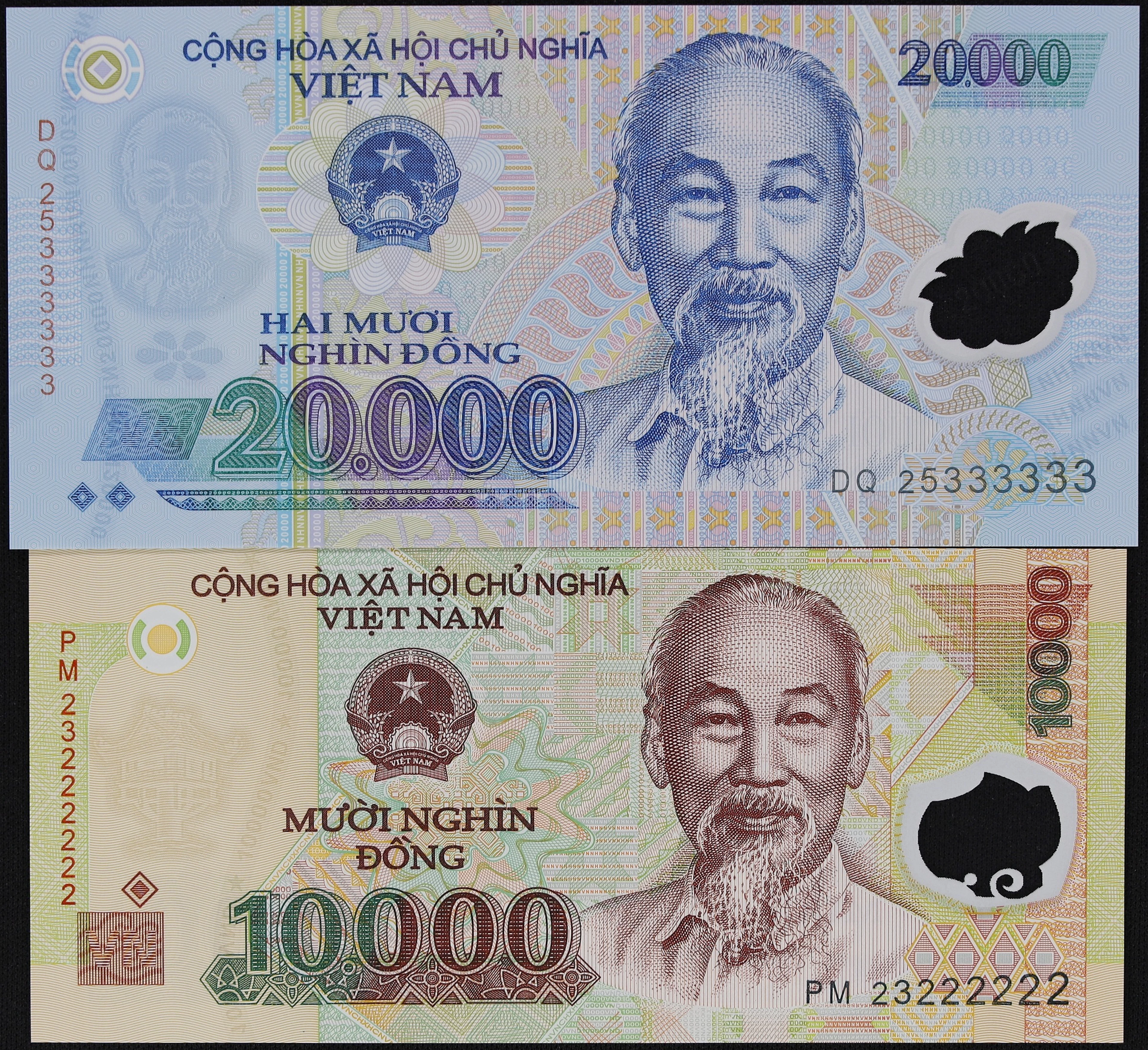 VIETNAM. Lot of (2). State Bank of Vietnam. 10,000 & 20,000 Dong