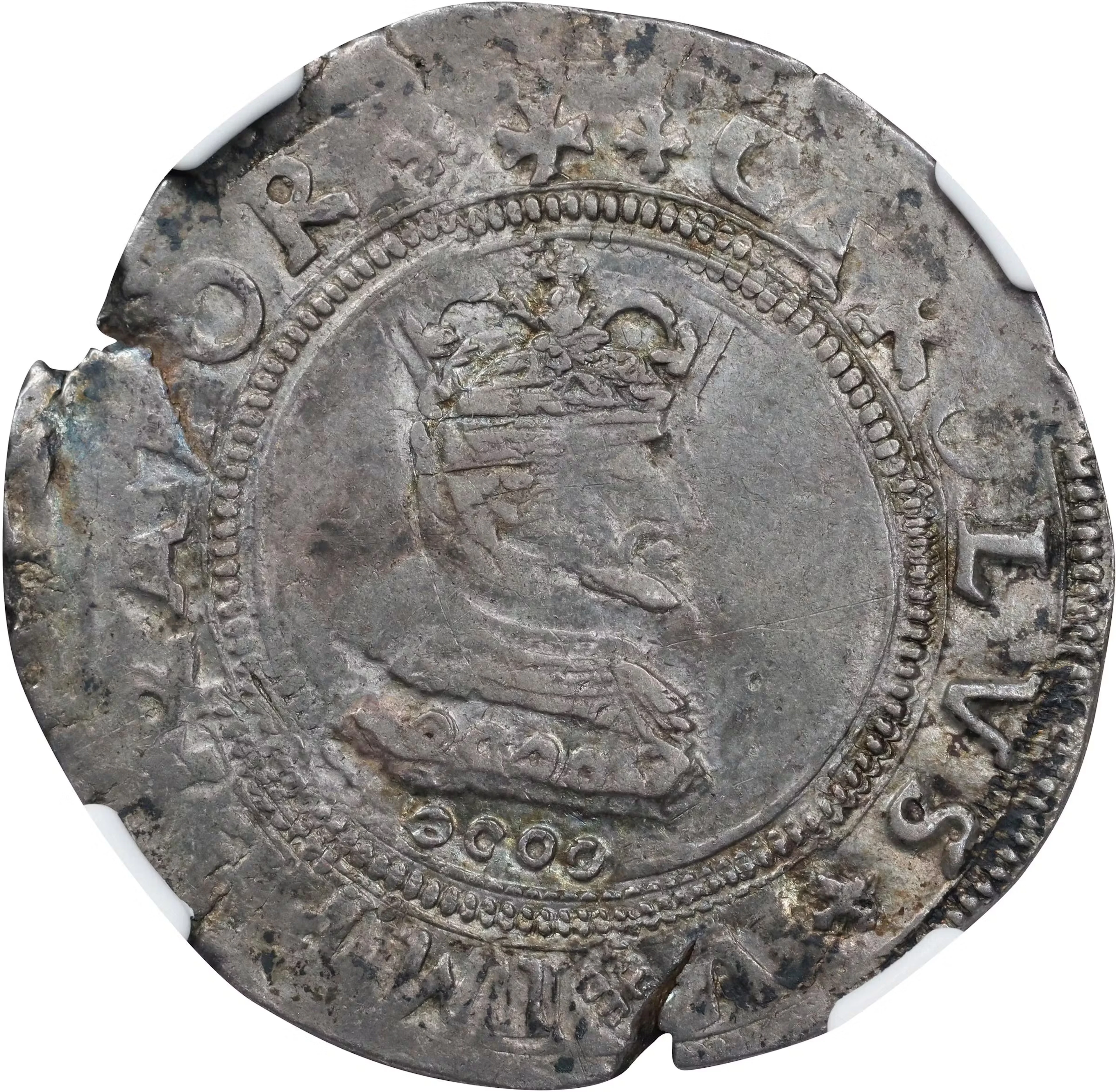 ITALY. Sicily. 4 Tari, 1552. Messina Mint. Charles V. NGC EF-40.