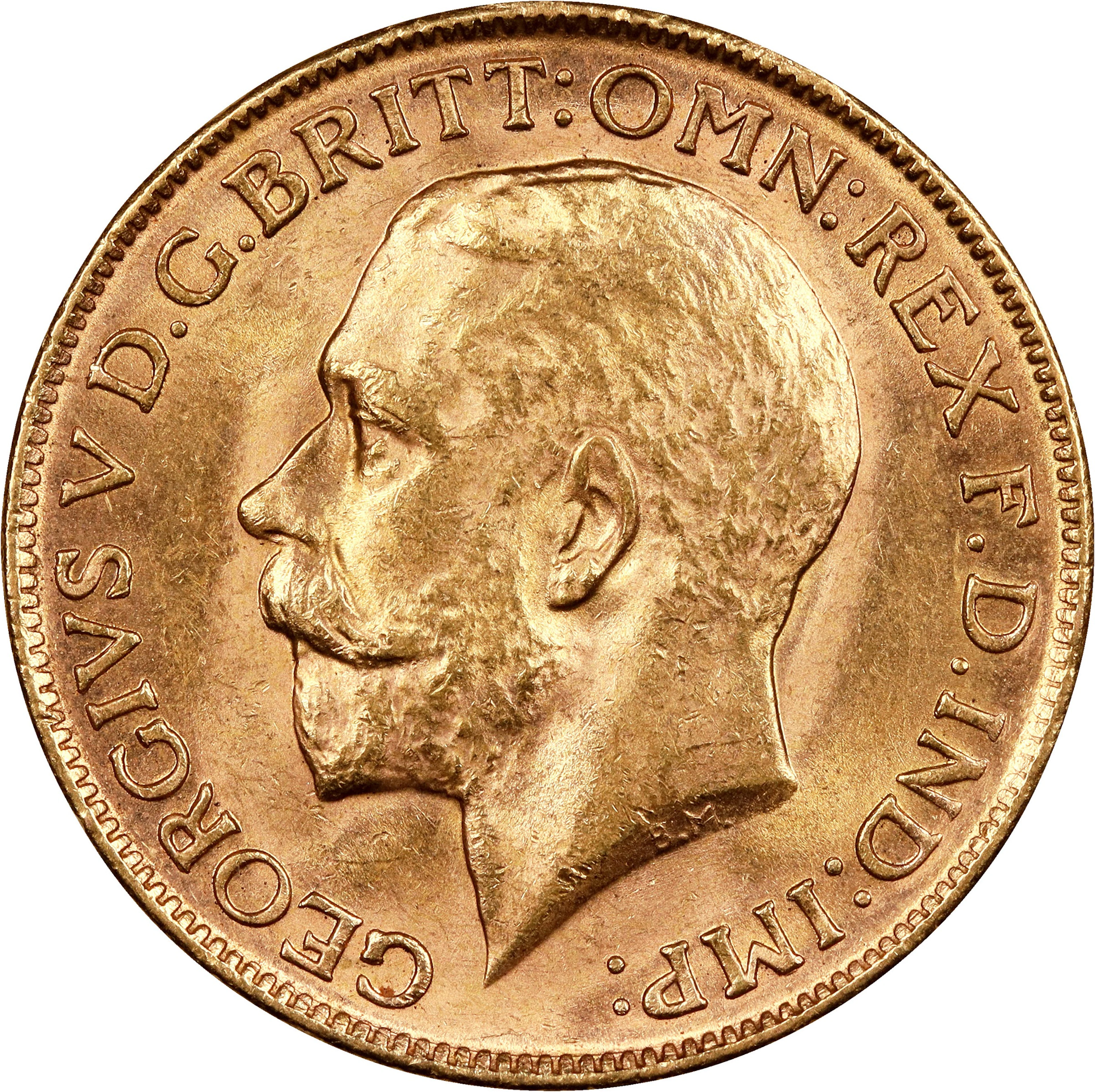 (0.236 oz, 7.325 g AGW). Australia. 1914-M Gold Sovereign.