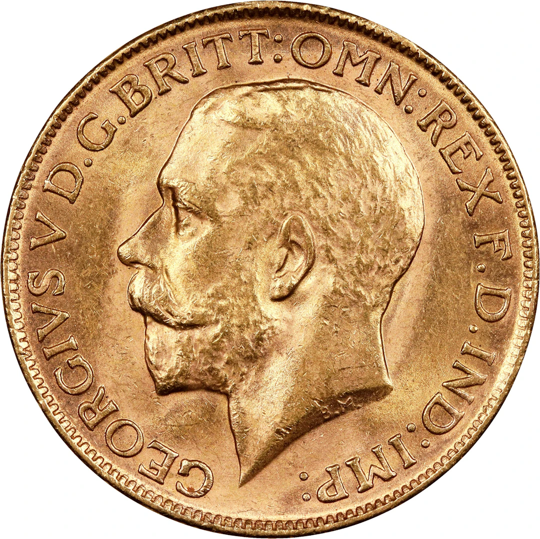 (0.236 oz, 7.325 g AGW). Australia. 1914-M Gold Sovereign.