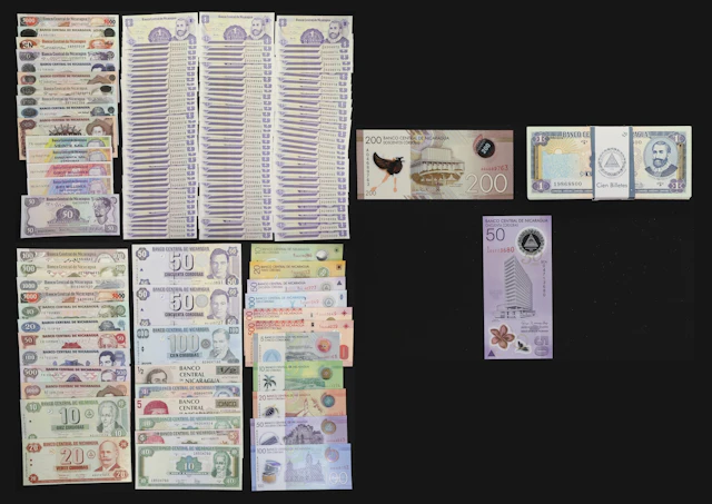NICARAGUA. Lot of (249). Banco Central de Nicaragua. Mixed Denominations
