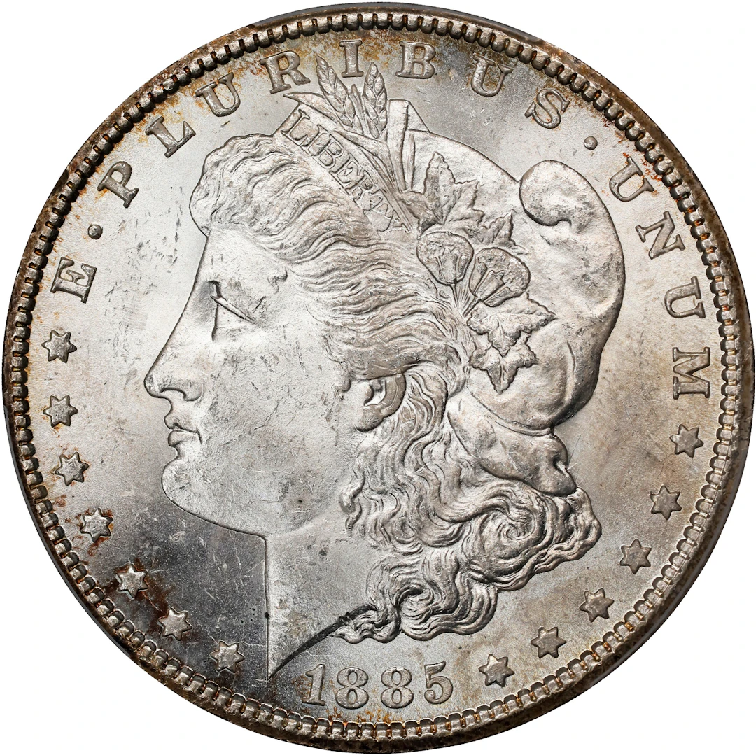 1885-CC Morgan Silver Dollar. MS-63 (PCGS).