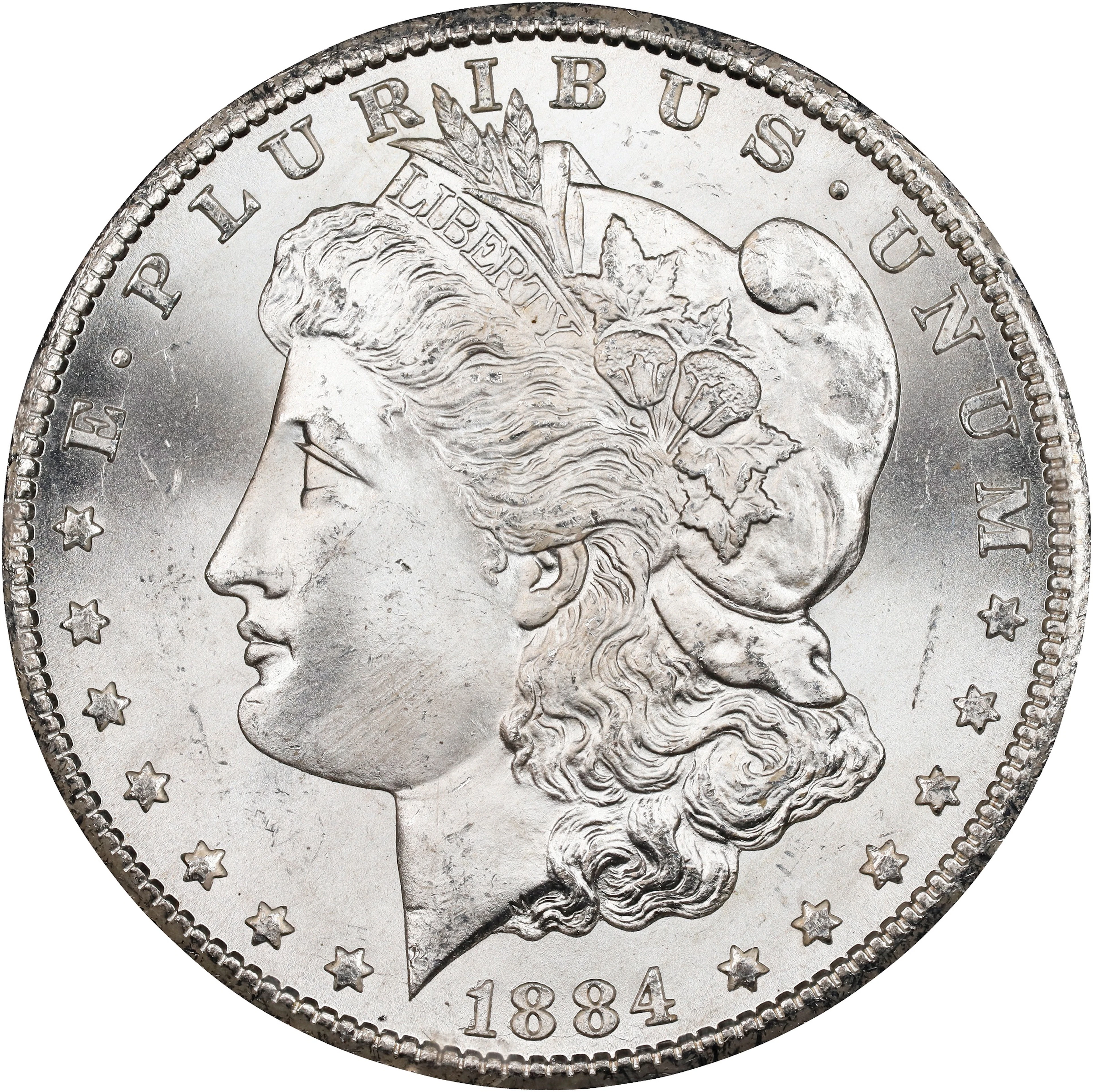 1884-CC GSA Morgan Silver Dollar. Mint State (Uncertified).