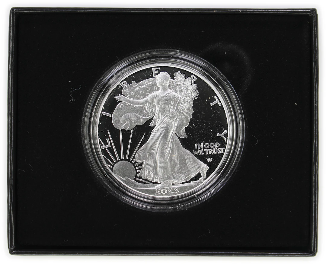 (1 oz, 31.104 g ASW). 2023-W American Silver Eagle. Proof.