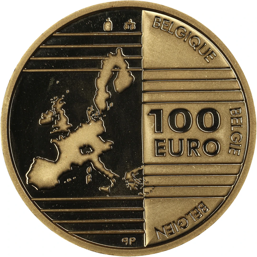(0.5 oz, 15.552 g AGW). Belgium. 2002 Founding Fathers of Europe Gold