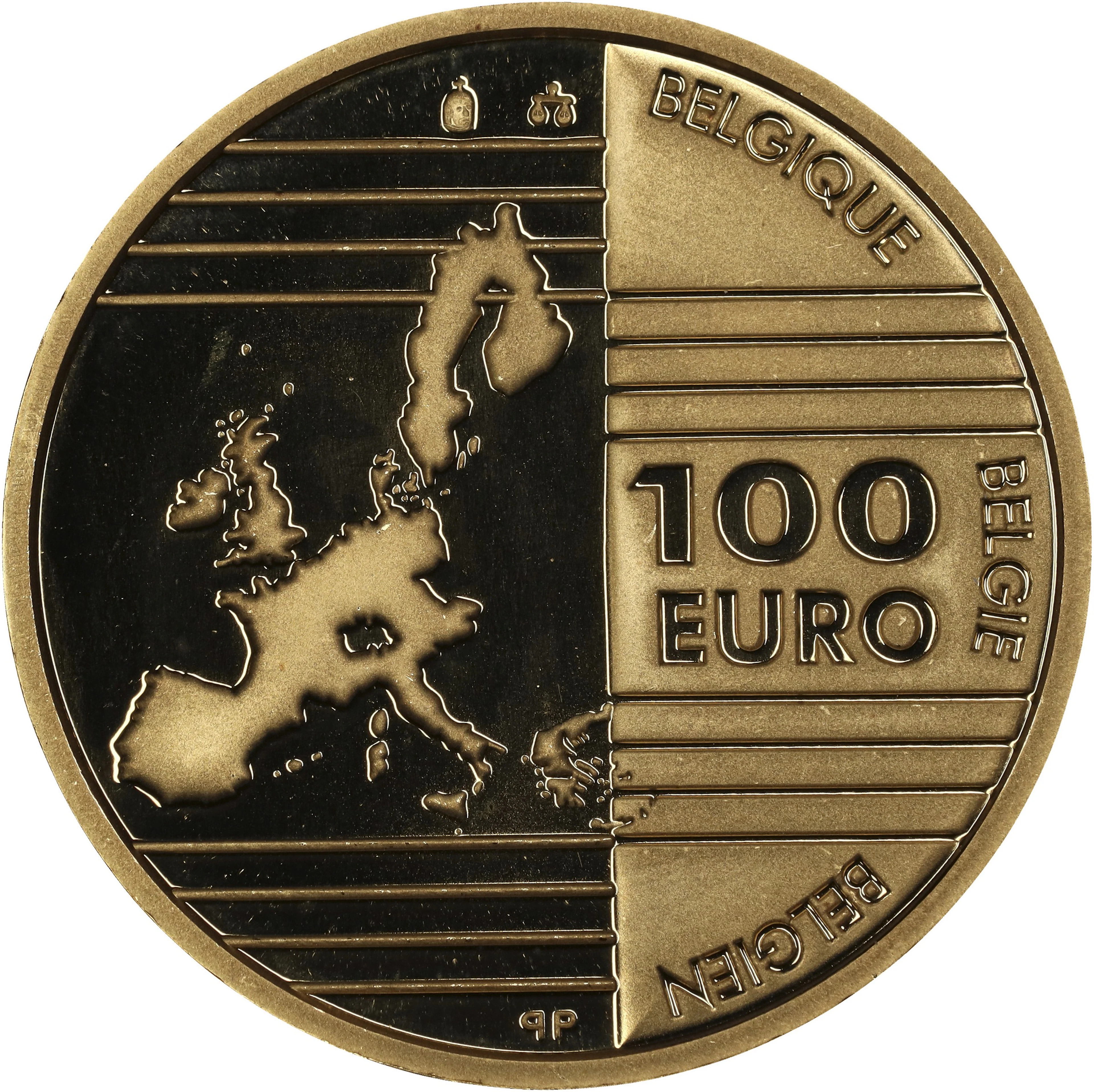 (0.5 oz, 15.552 g AGW). Belgium. 2002 Founding Fathers of Europe Gold