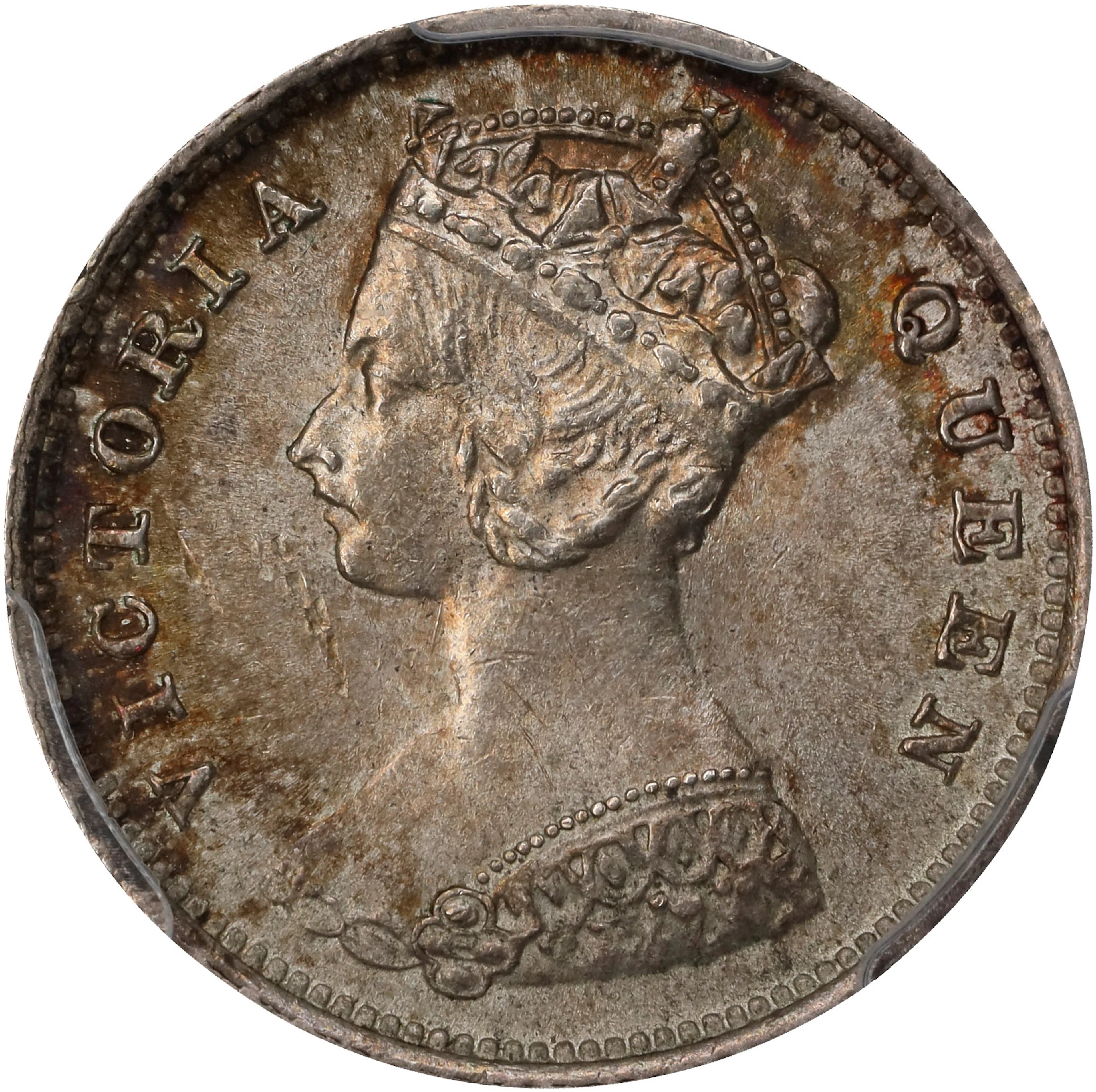 (t) HONG KONG (SAR). 10 Cents, 1900. London Mint. Victoria. PCGS MS-63.