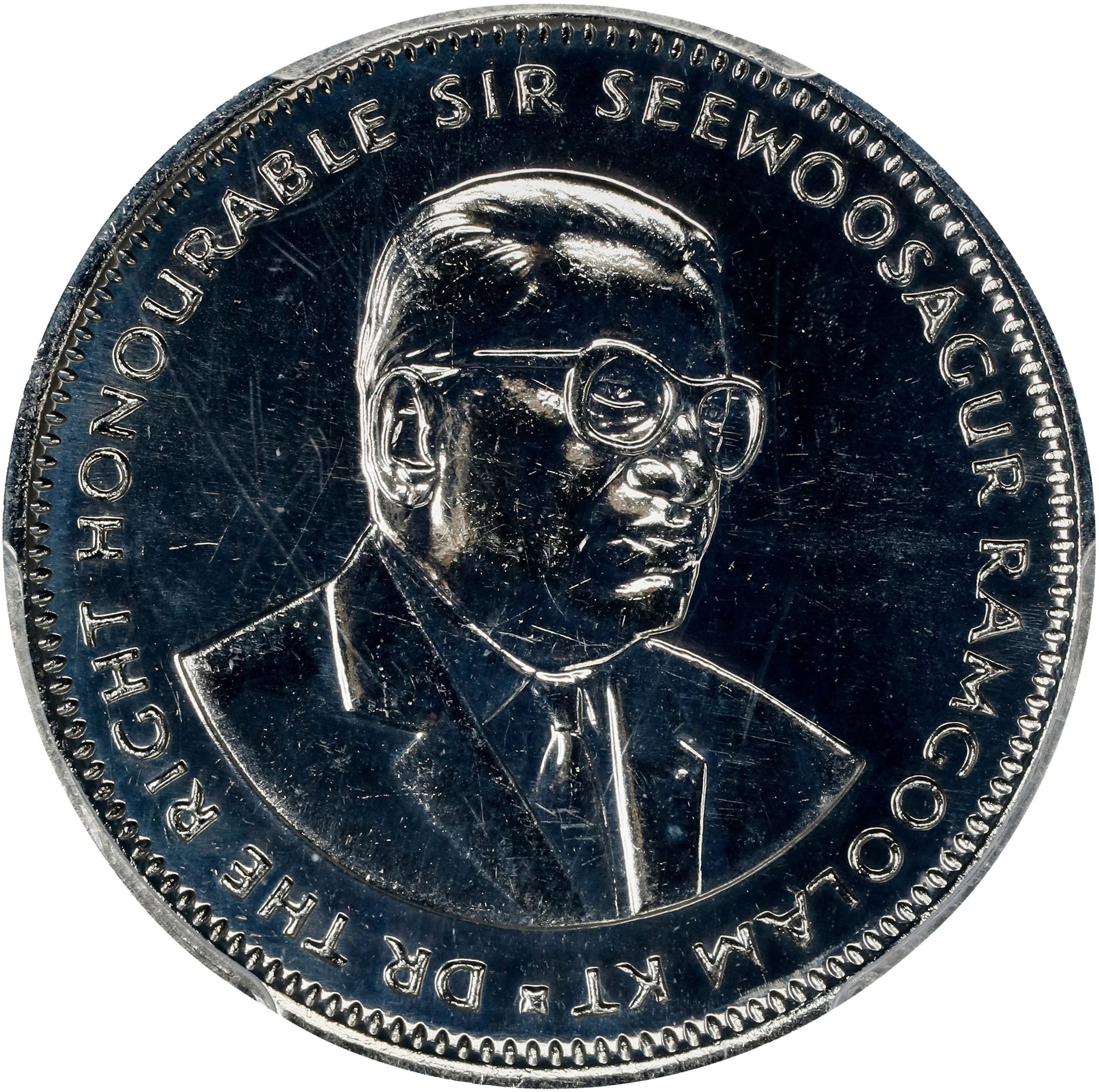 MAURITIUS. Rupee, 1990. Llantrisant Mint. PCGS PROOF-67.