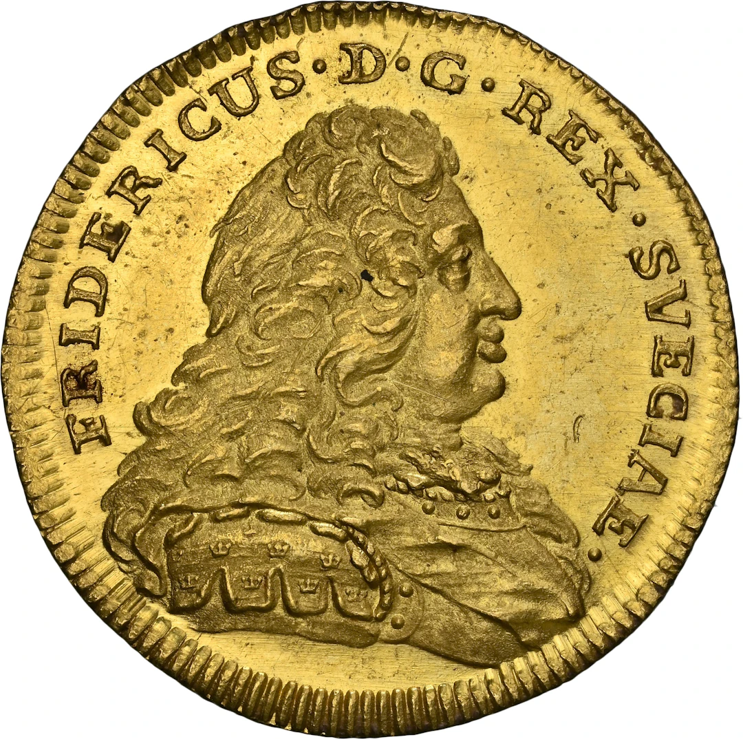 SWEDEN. Ducat, 1749. Stockholm Mint. Fredrik I. NGC MS-62.