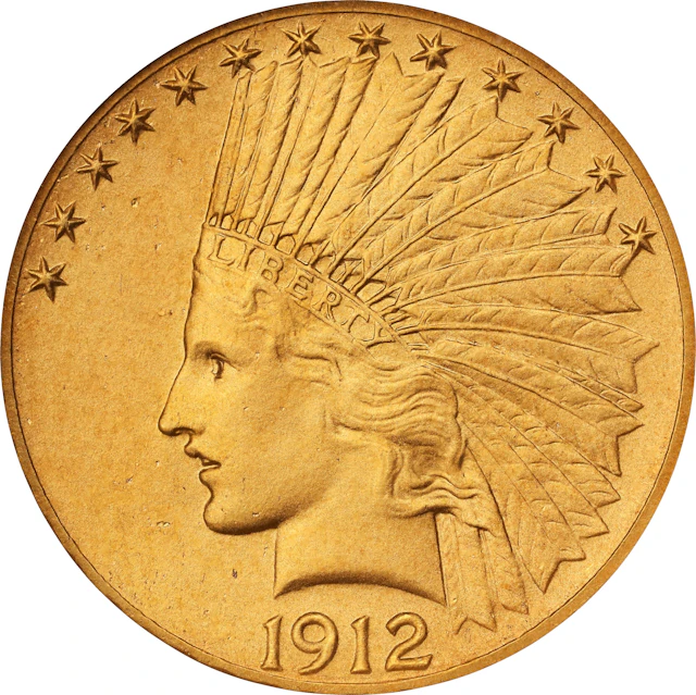 1912 Indian Eagle. JD-1. Rarity-5. Proof-64 (NGC).