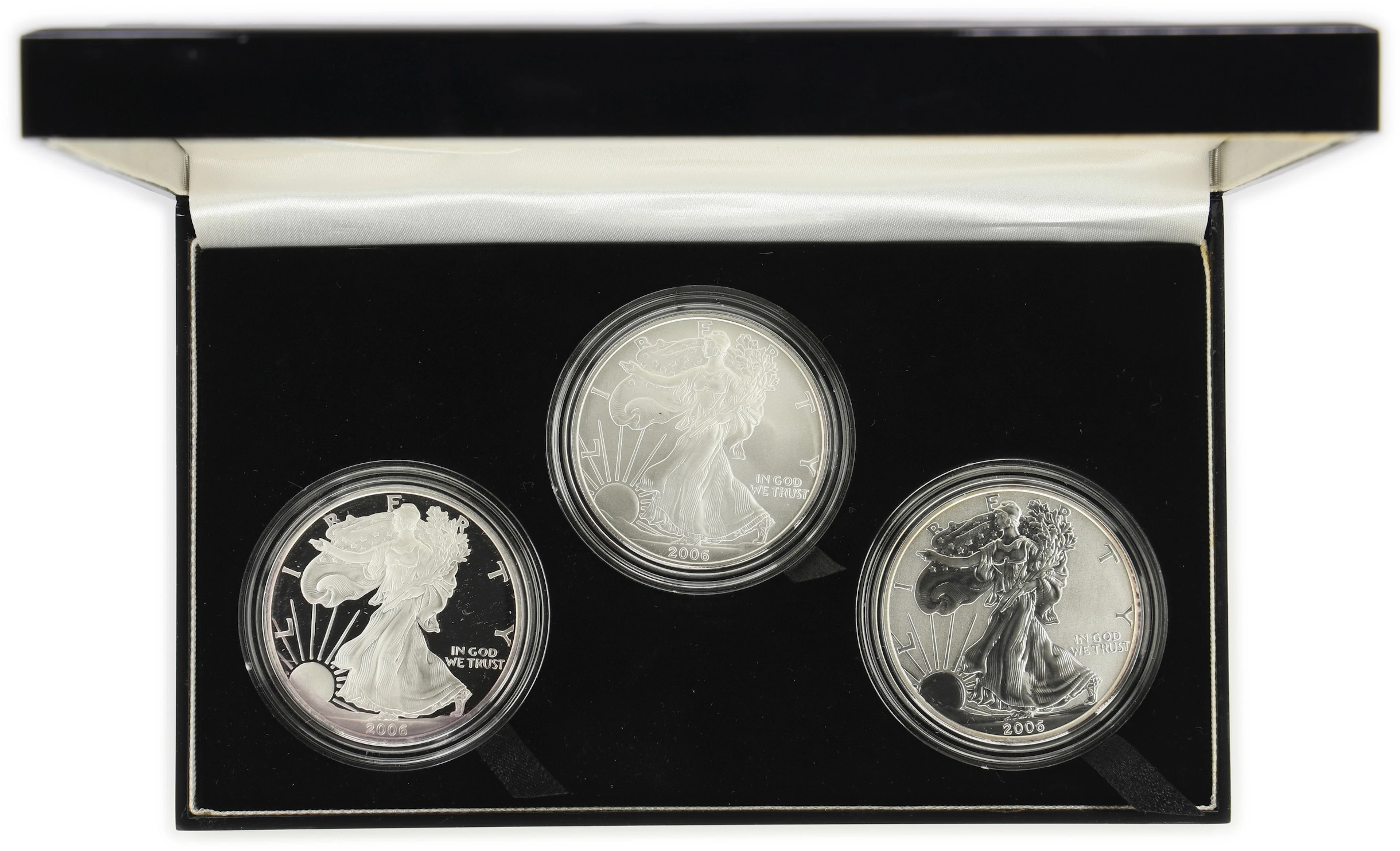 (3 oz, 93.312 g ASW). 2006 American Silver Eagle 20th Anniversary