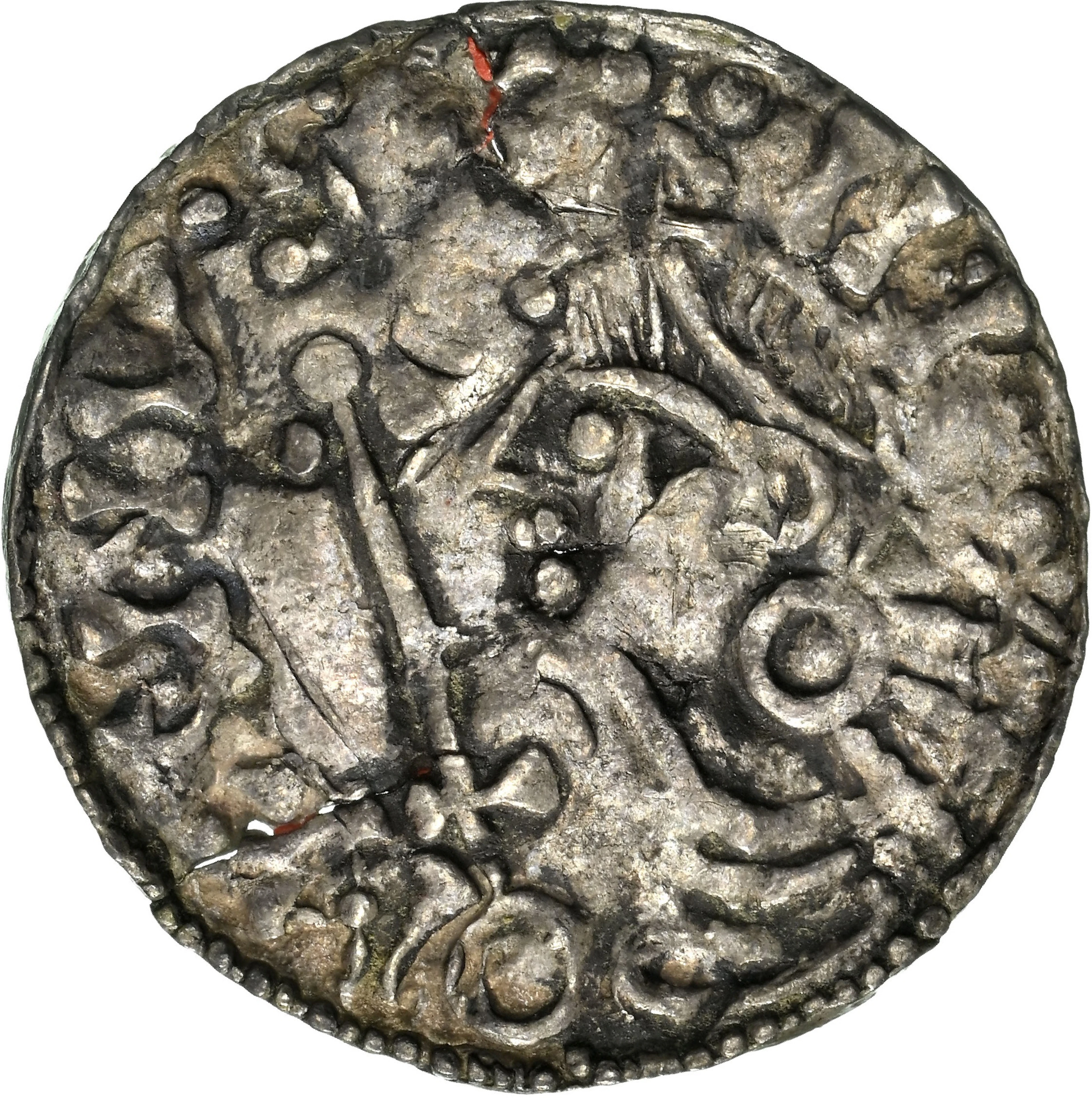 DENMARK. Penny, ND (1042-47). Århus Mint. Magnus I, "the Good" (Magnus