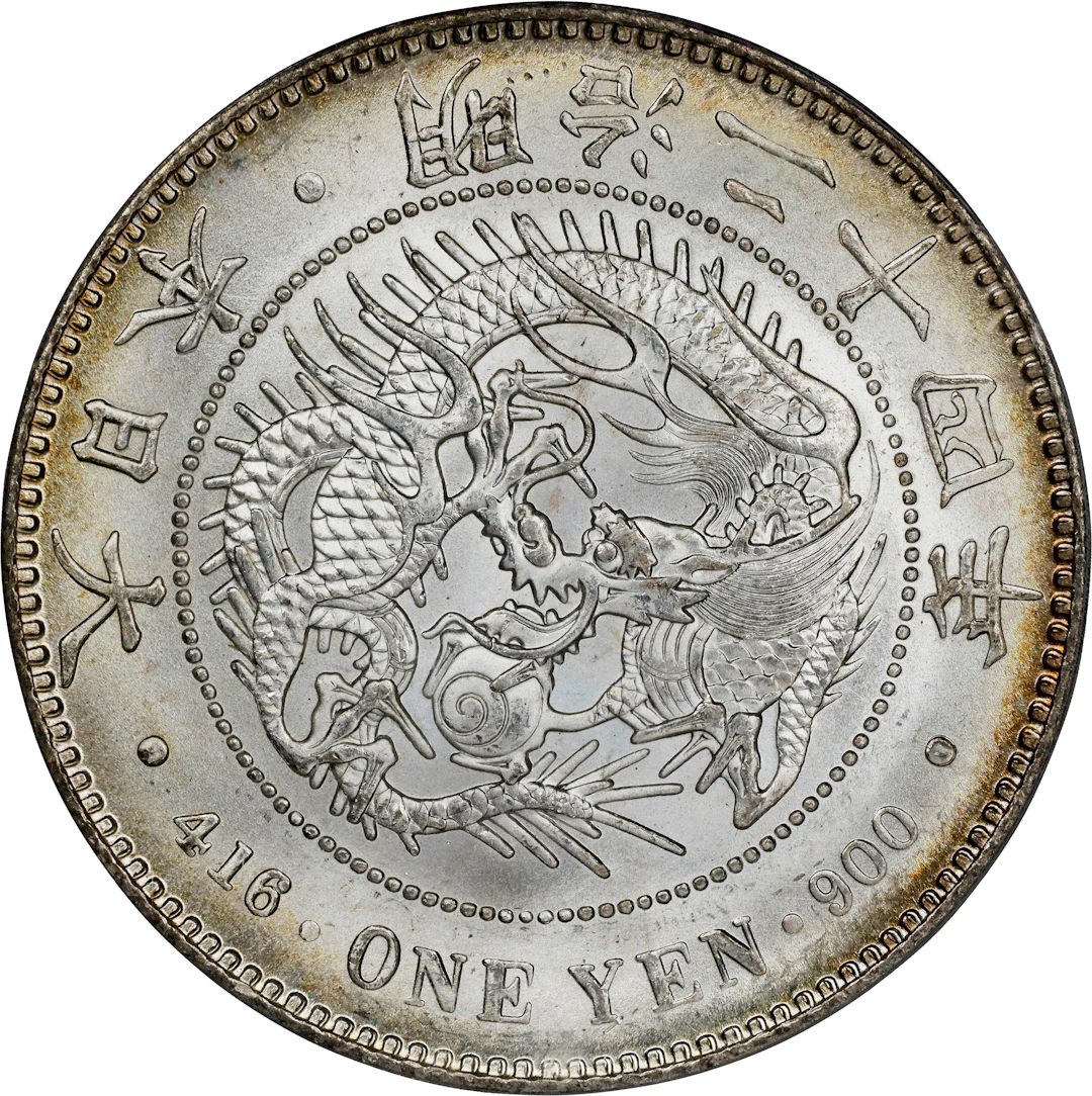 JAPAN. Yen, Year 24 (1891). Osaka Mint. Mutsuhito (Meiji). PCGS MS-64.