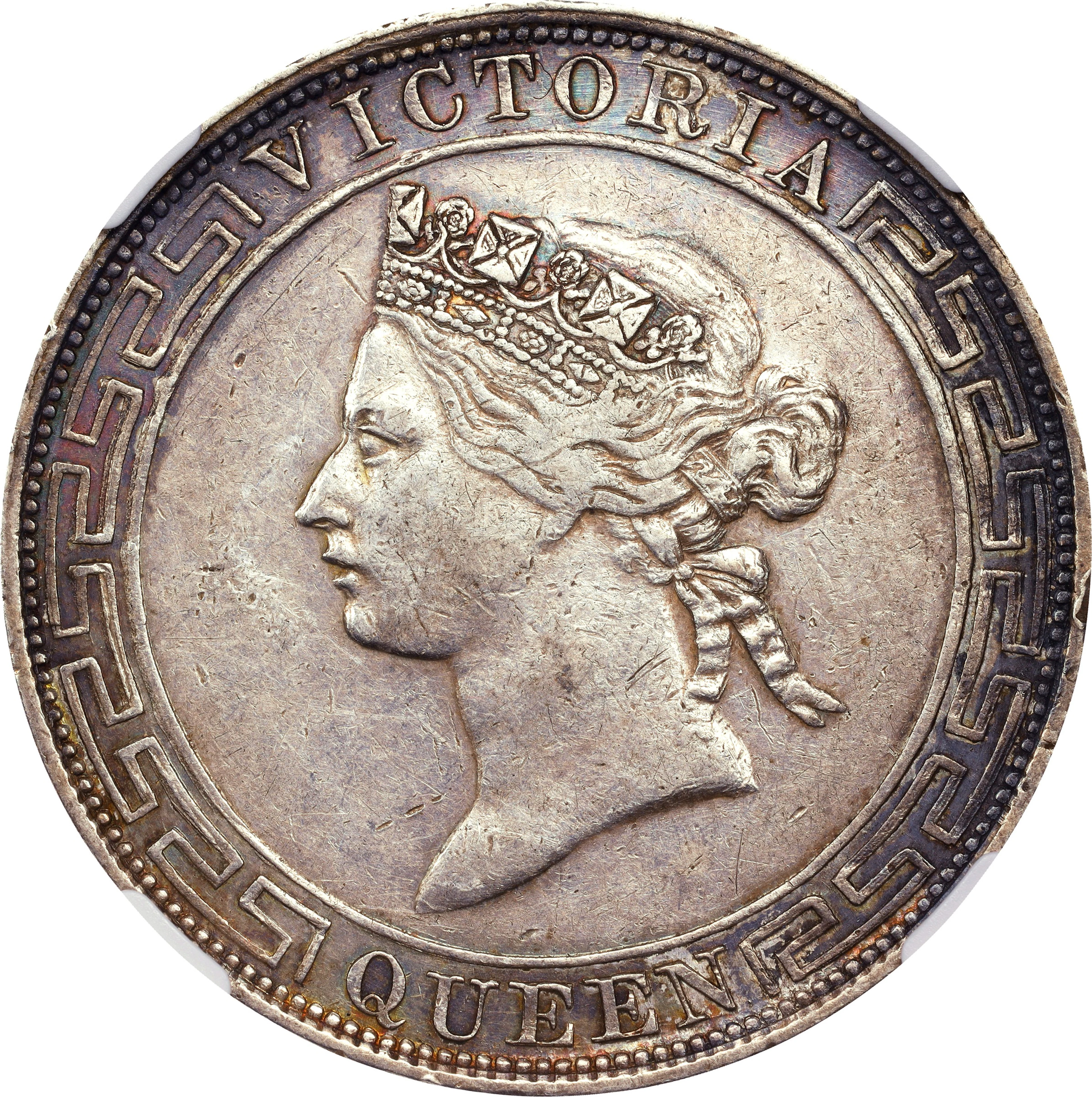 (t) HONG KONG (SAR). Dollar, 1866. Hong Kong Mint. Victoria. NGC AU-50.