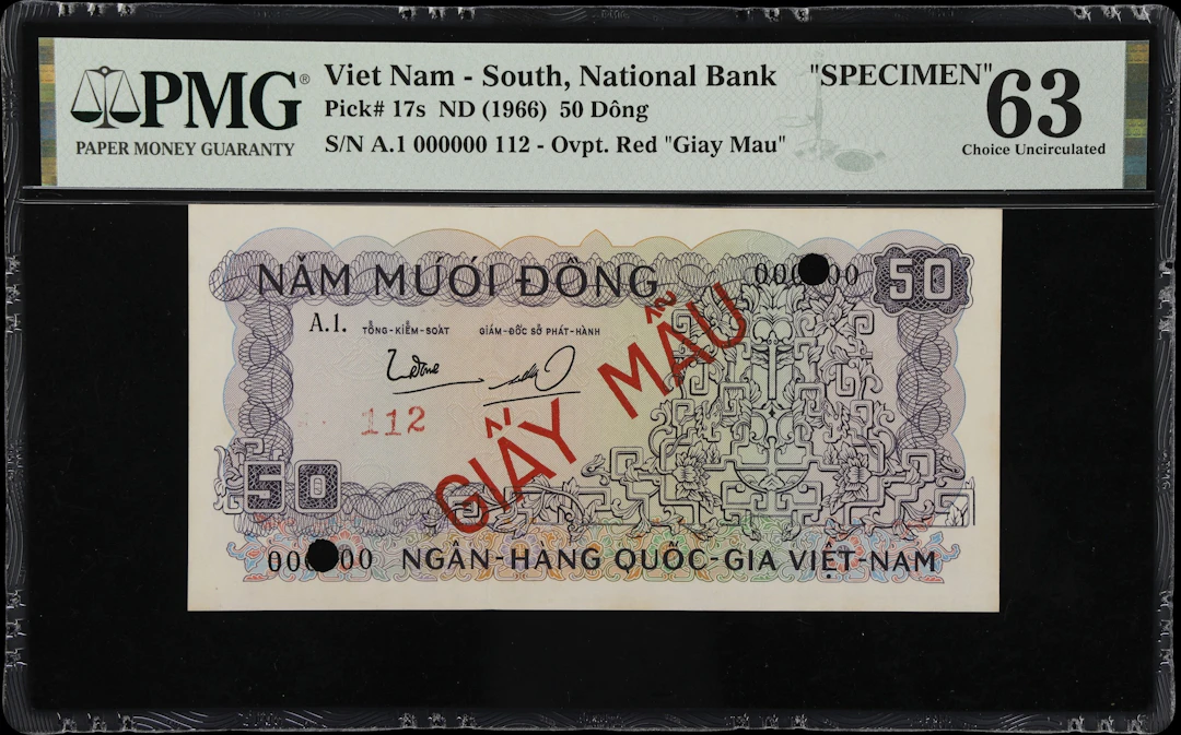 VIETNAM, SOUTH. National Bank of Vietnam. 50 Dong, ND (1966). P-17s.