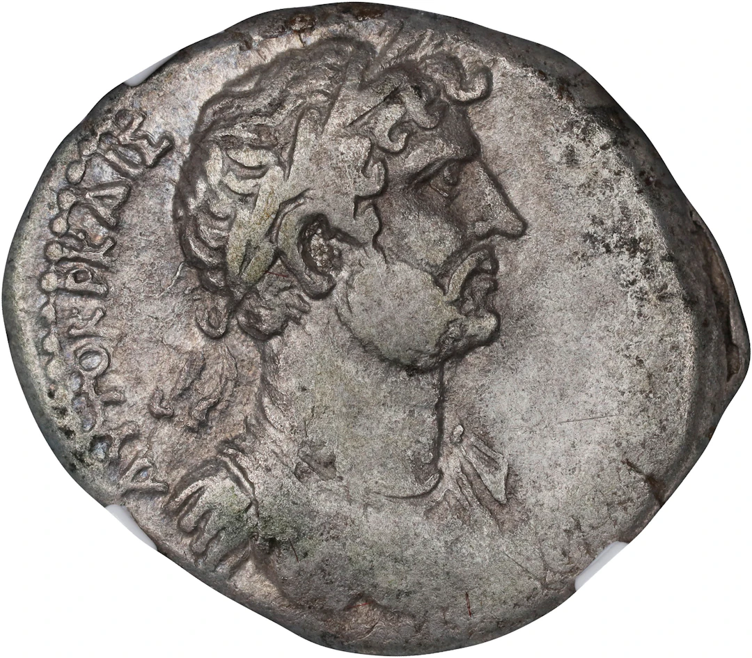 HADRIAN, A.D. 117-138. AR Tetradrachm, Uncertain Date. NGC VF. Fine Style.