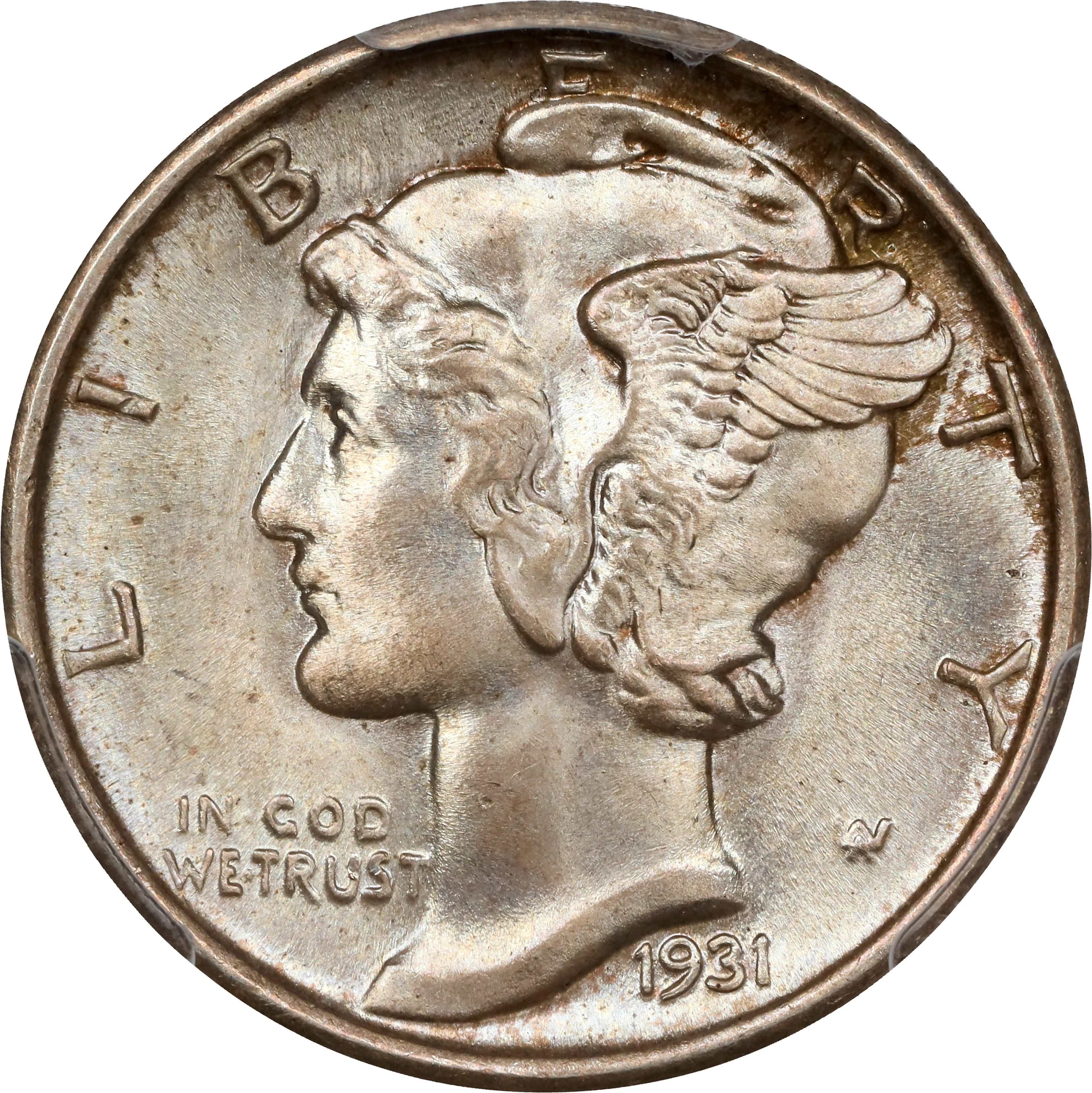 1931-S Mercury Dime. MS-67 FB (PCGS). CAC.