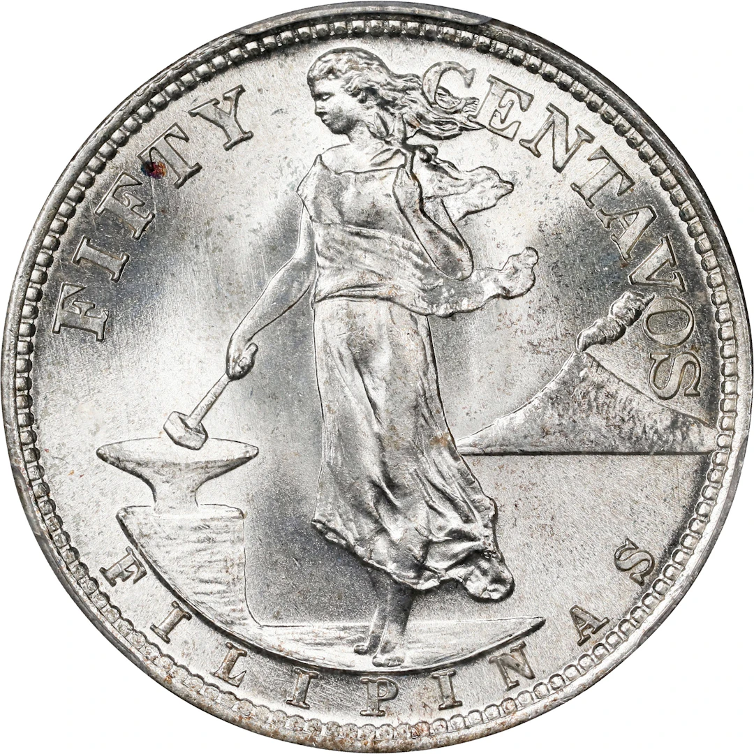PHILIPPINES. 50 Centavos, 1945-S. San Francisco Mint. PCGS MS-66.