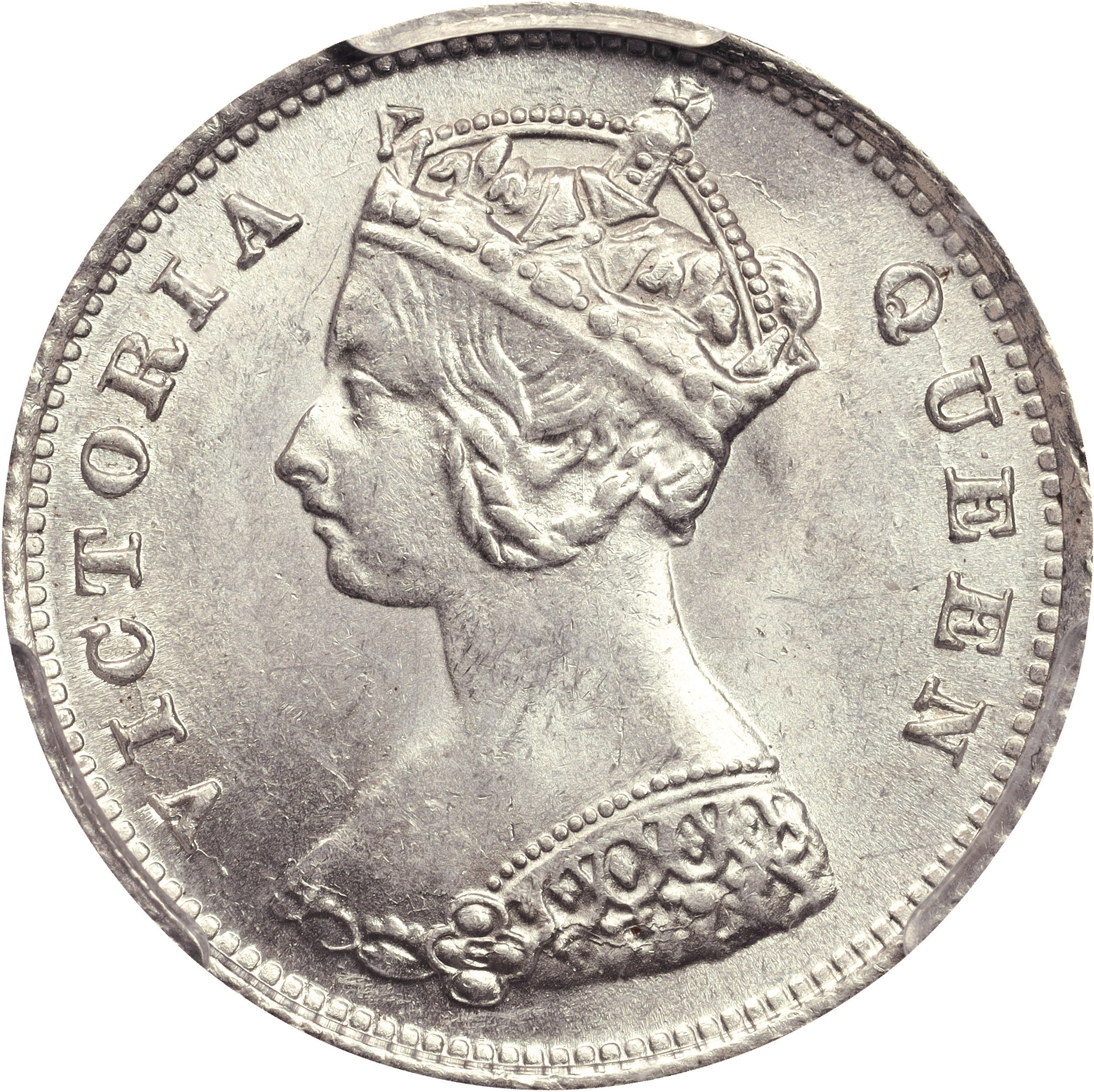 (t) HONG KONG (SAR). 10 Cents, 1897. London Mint. Victoria. PCGS MS-63.